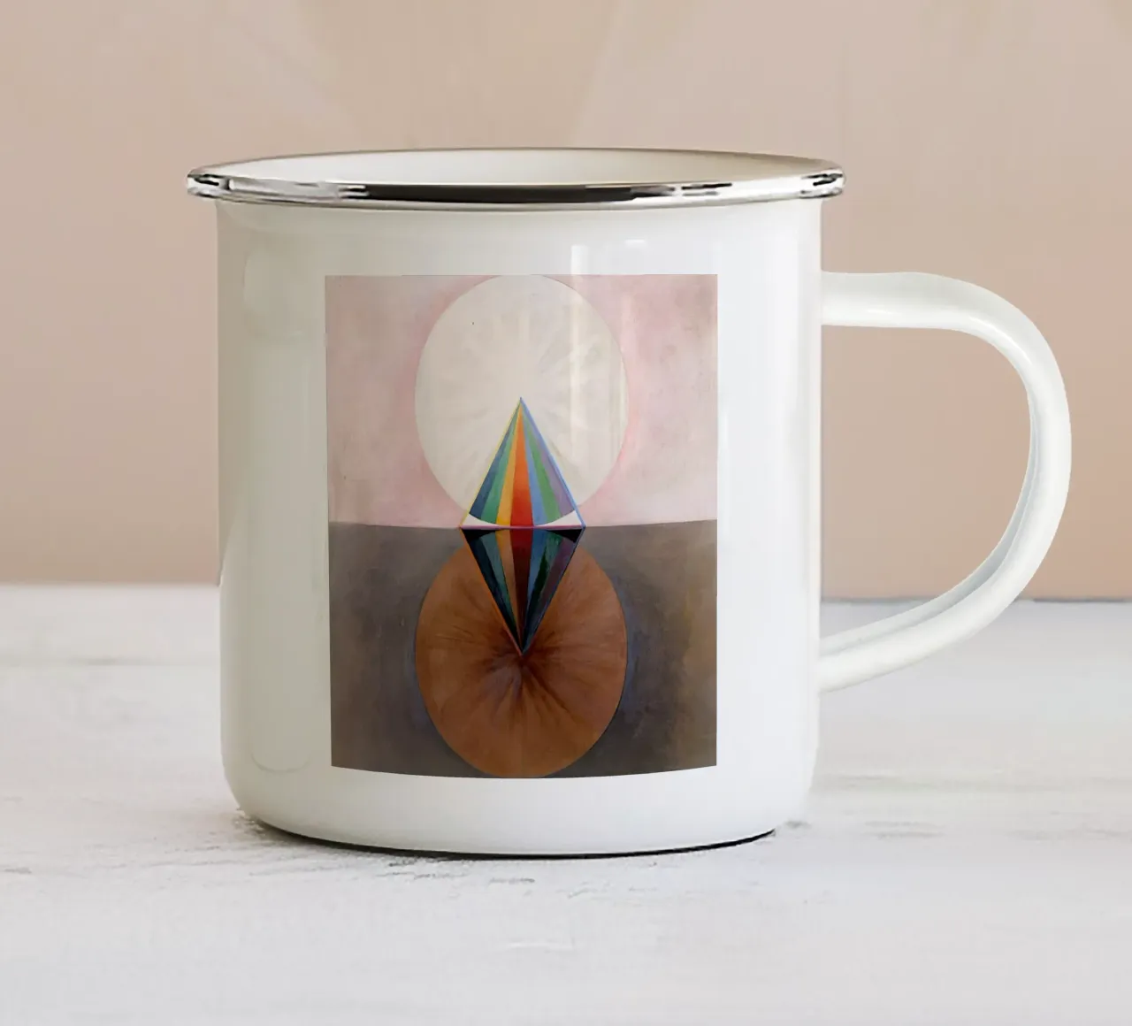 Hilma Af Klint - Le cygne n° 12 Groupe IXSUW 1915 mug en émail de William Store