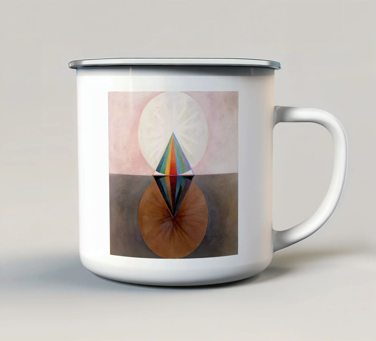 Hilma Af Klint - Il cigno n. 12 Gruppo IXSUW 1915 tazza in smalto da William Store