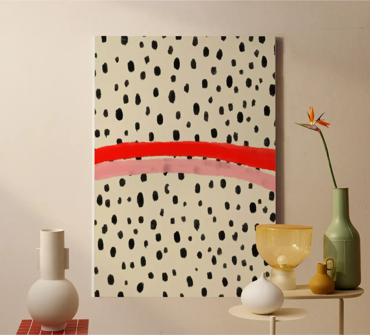 Crazy Life 3 tela con Cornice a cassetta da Hej Ibiza by Ute Arnold