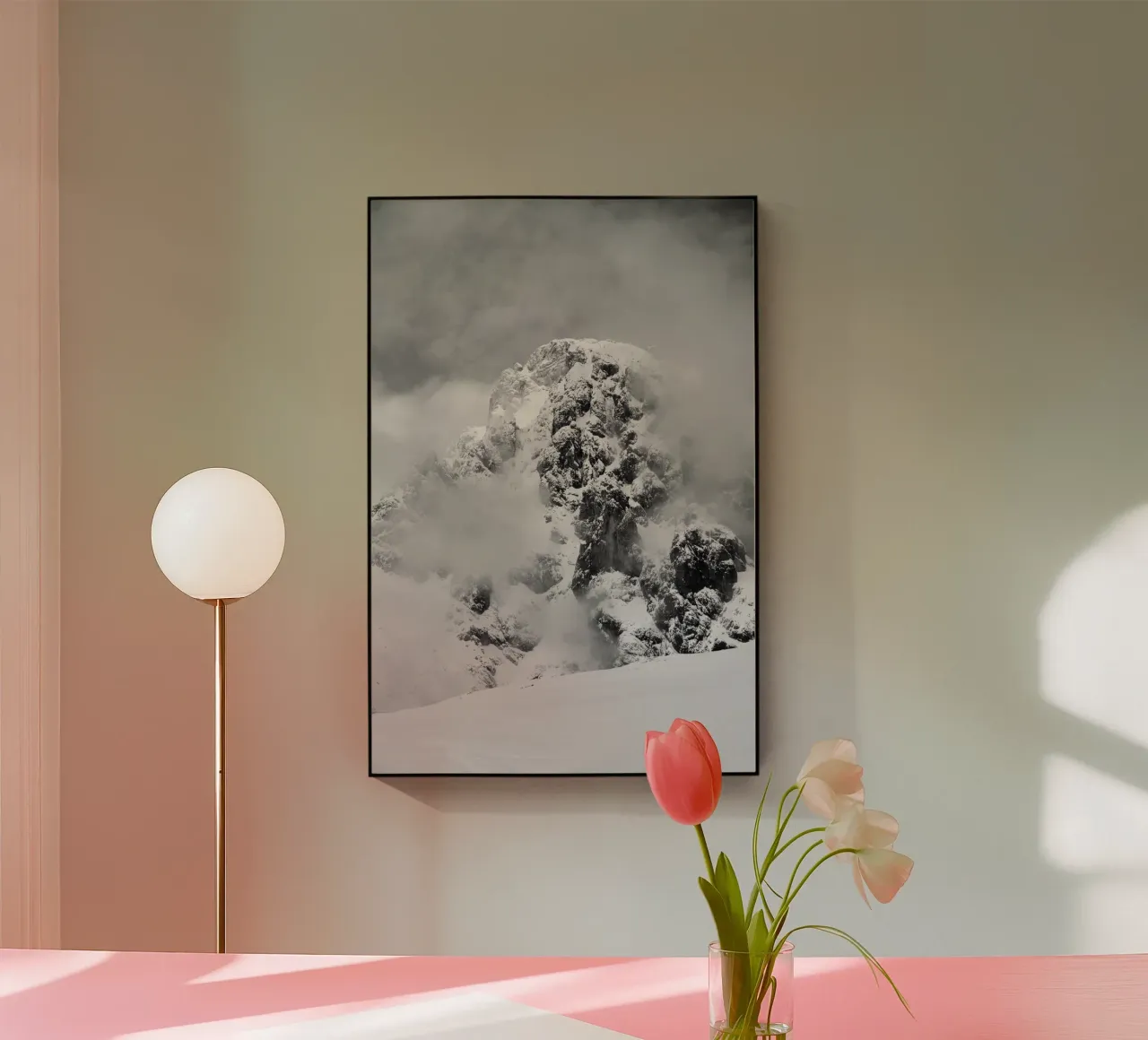 Snowy Winter Mountain plexiglass da Fjöllart