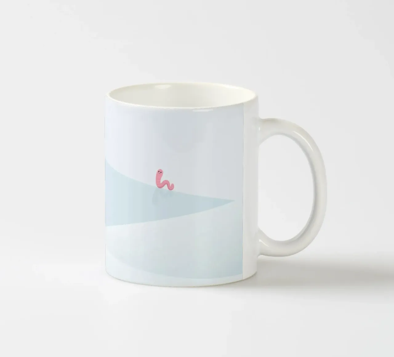 Gatto e verme #1 tazza in ceramica da Hightown Design