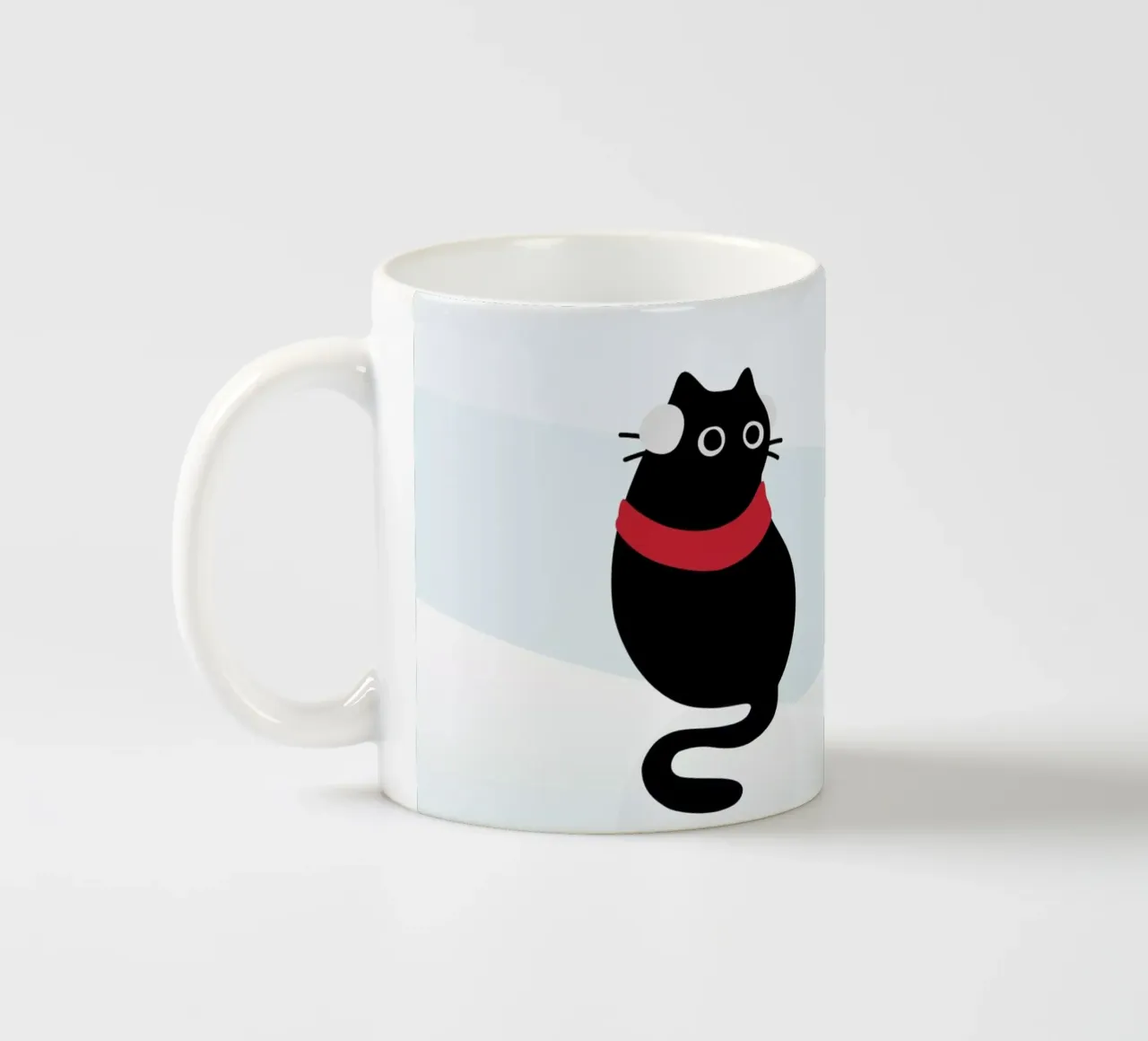Gatto e verme #1 tazza in ceramica da Hightown Design
