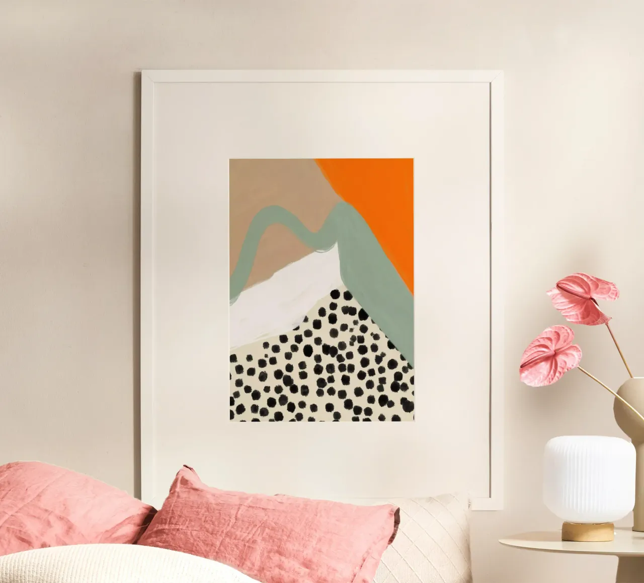Crazy boho life poster con telaio in plastica da Hej Ibiza by Ute Arnold