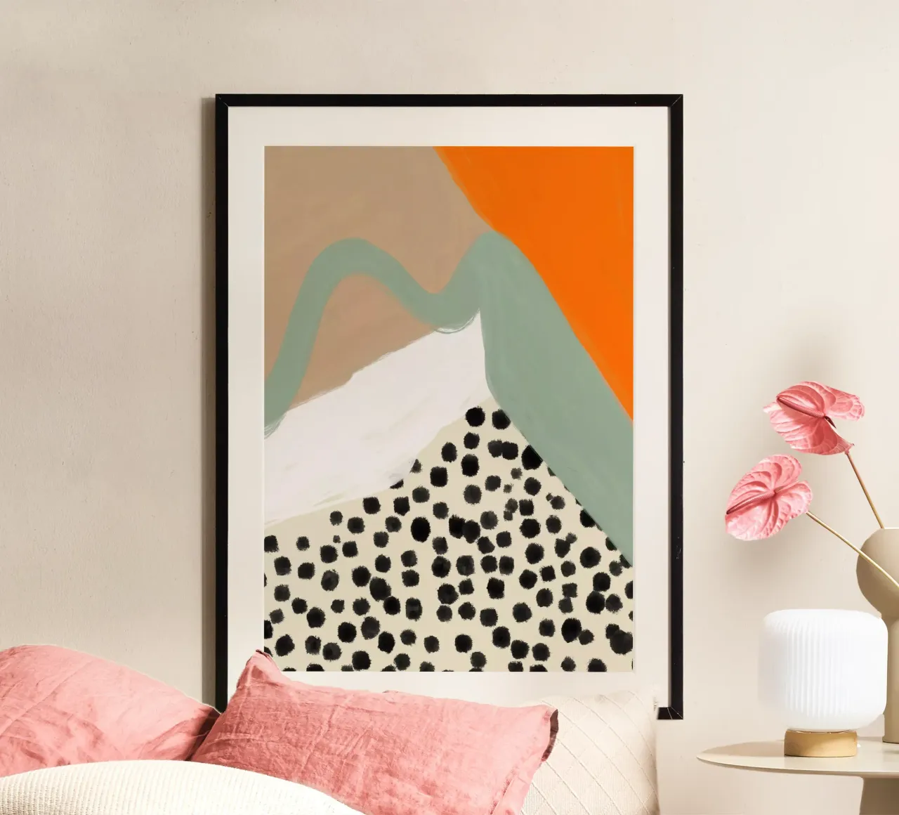 Crazy boho life poster con telaio in plastica da Hej Ibiza by Ute Arnold