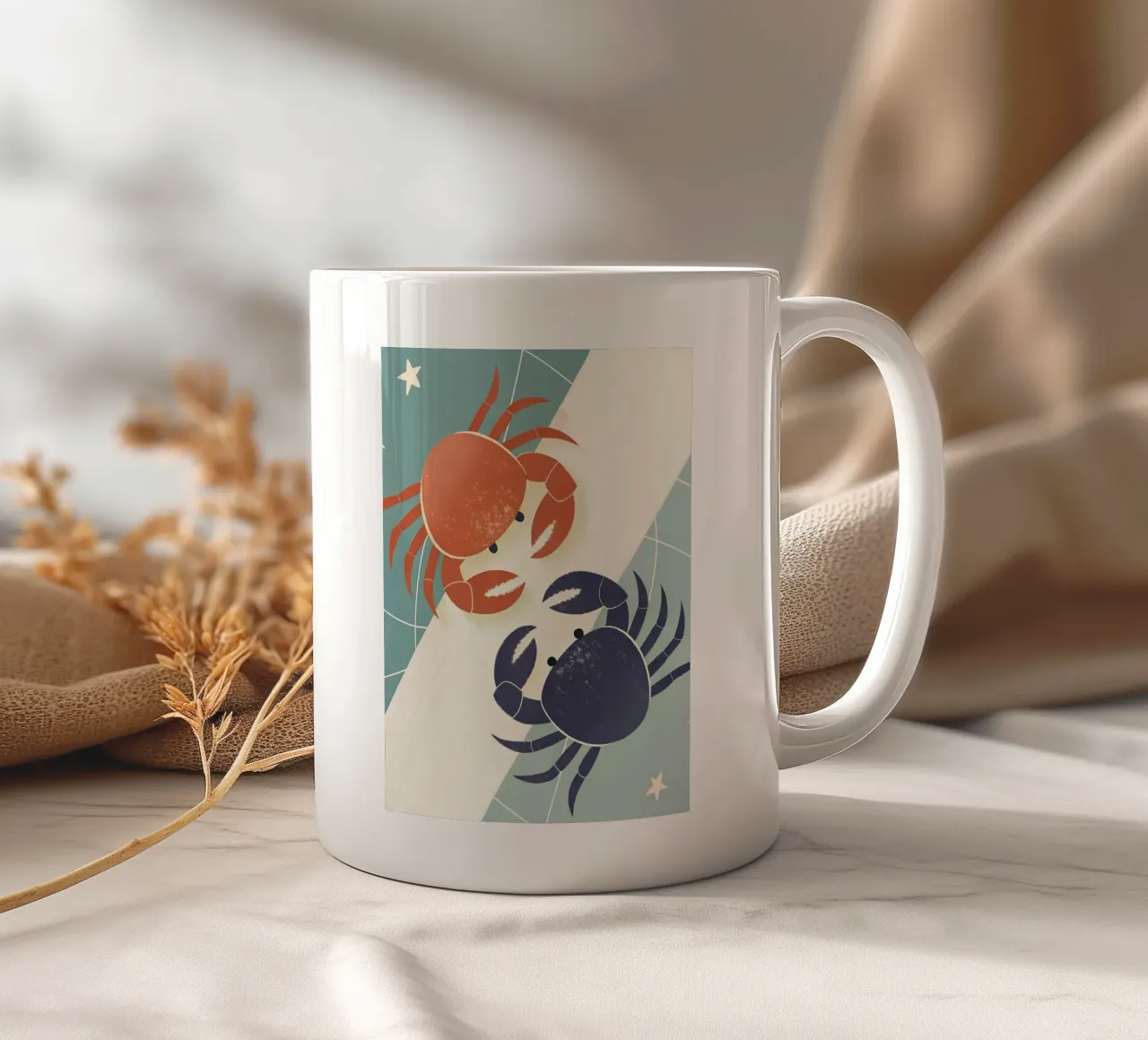Due granchi tazza in ceramica da LOYAL SHOP