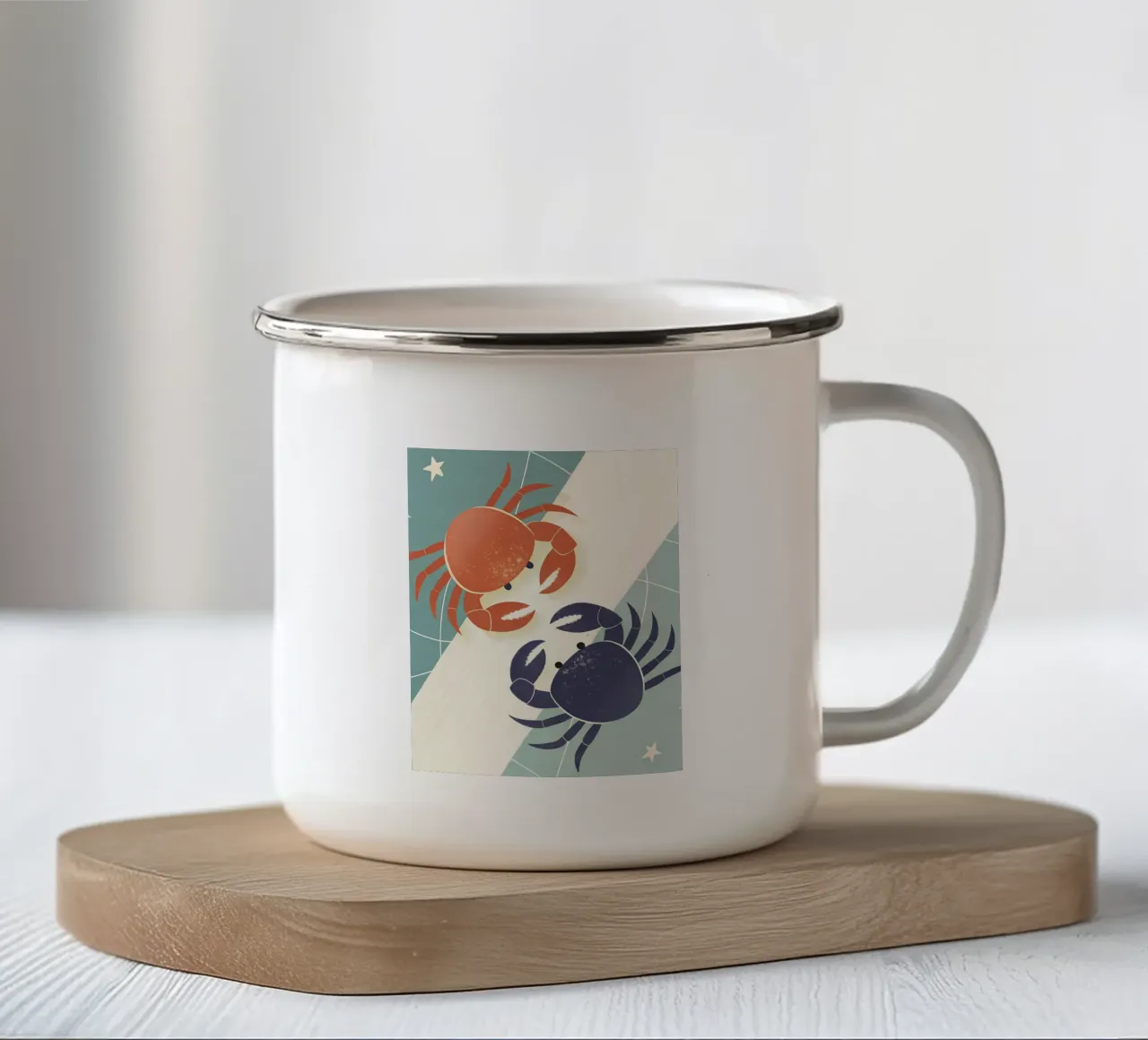 Due granchi tazza in smalto da LOYAL SHOP