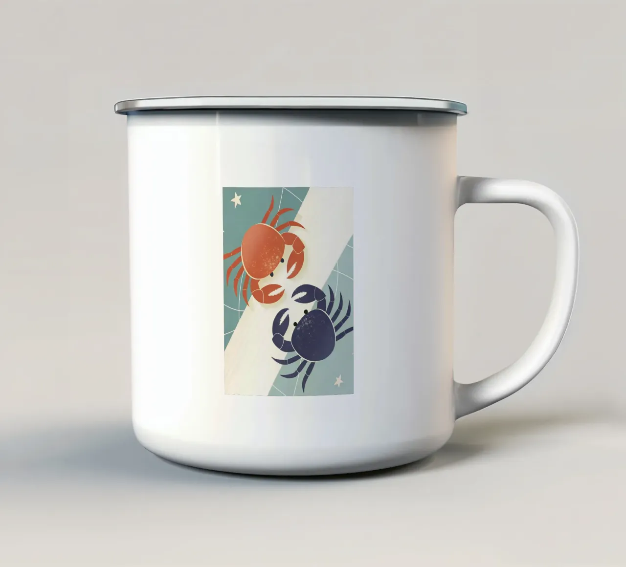 Due granchi tazza in smalto da LOYAL SHOP