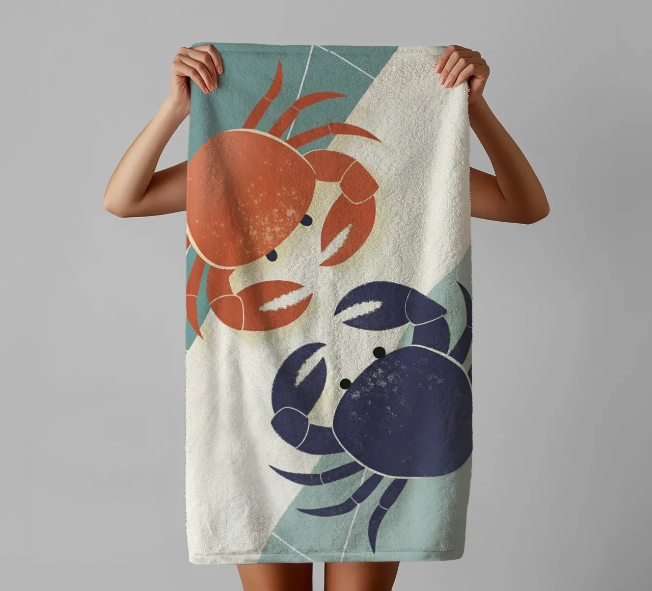 Due granchi asciugamano da bagno da LOYAL SHOP