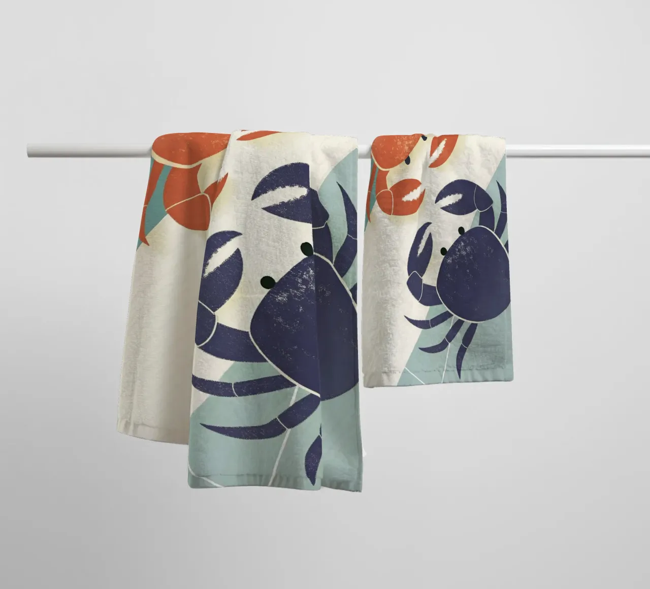 Due granchi asciugamano da bagno da LOYAL SHOP