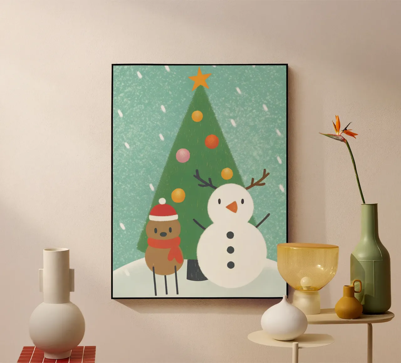 Christmas acrylic glass by LOYAL SHOP