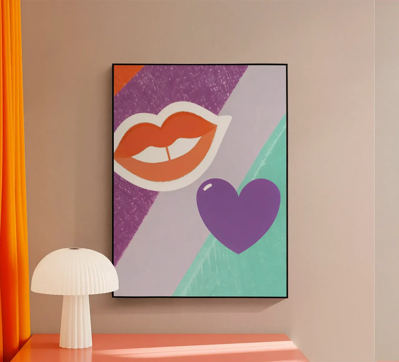 Labbra e cuore plexiglass da LOYAL SHOP