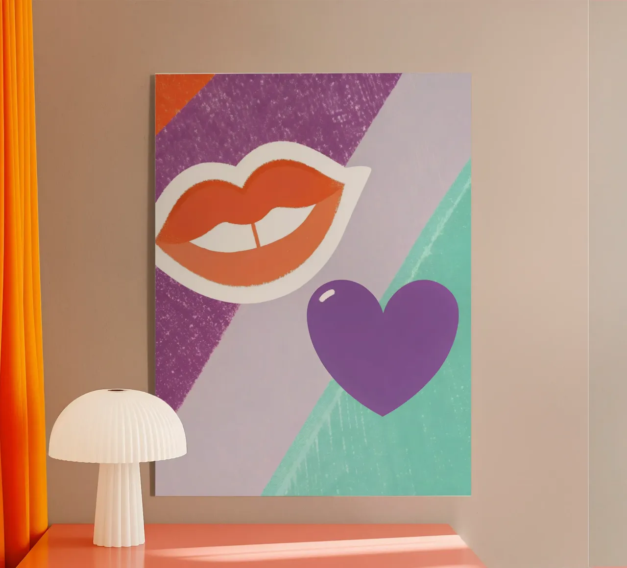 Labbra e cuore plexiglass da LOYAL SHOP