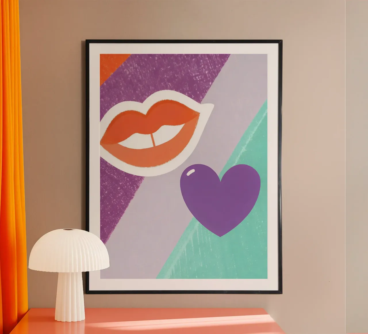 Labbra e cuore poster da LOYAL SHOP