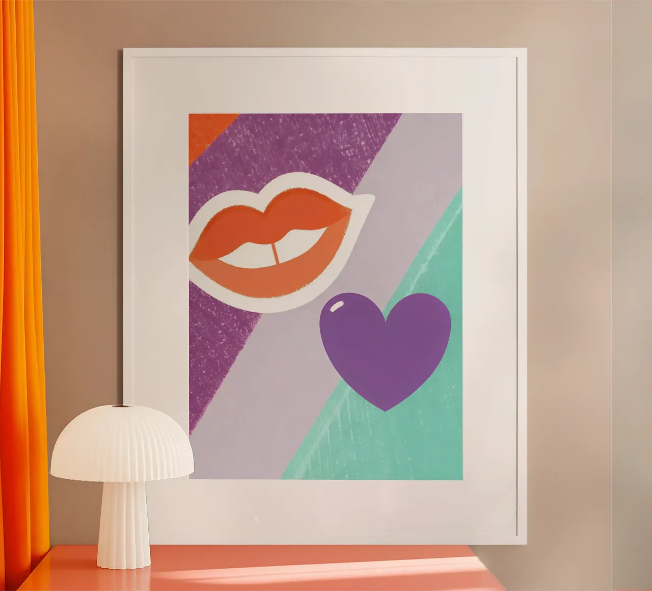 Labbra e cuore poster da LOYAL SHOP