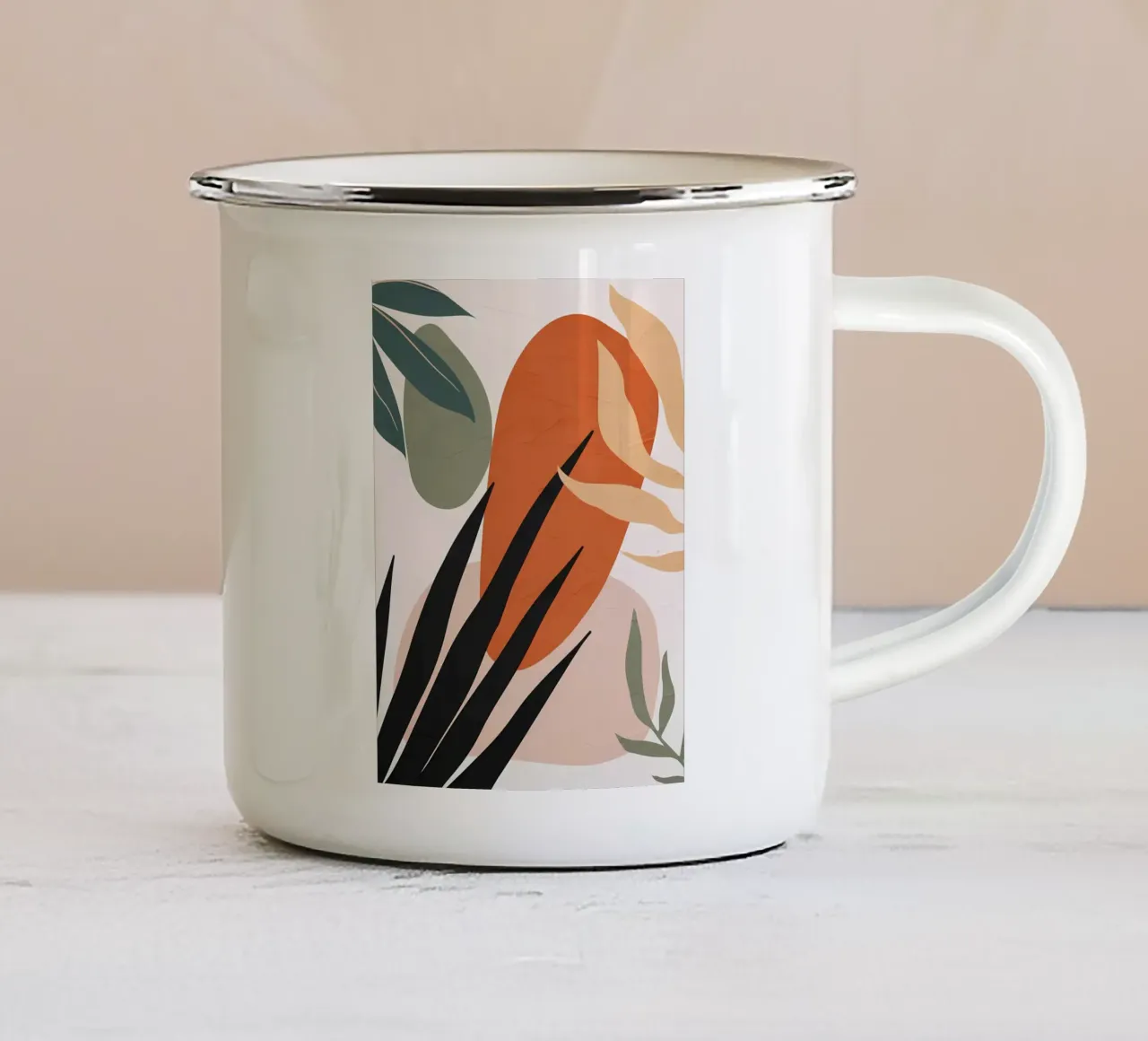 BOTANICA TROPICALE tazza in smalto da Locquinn Fuller