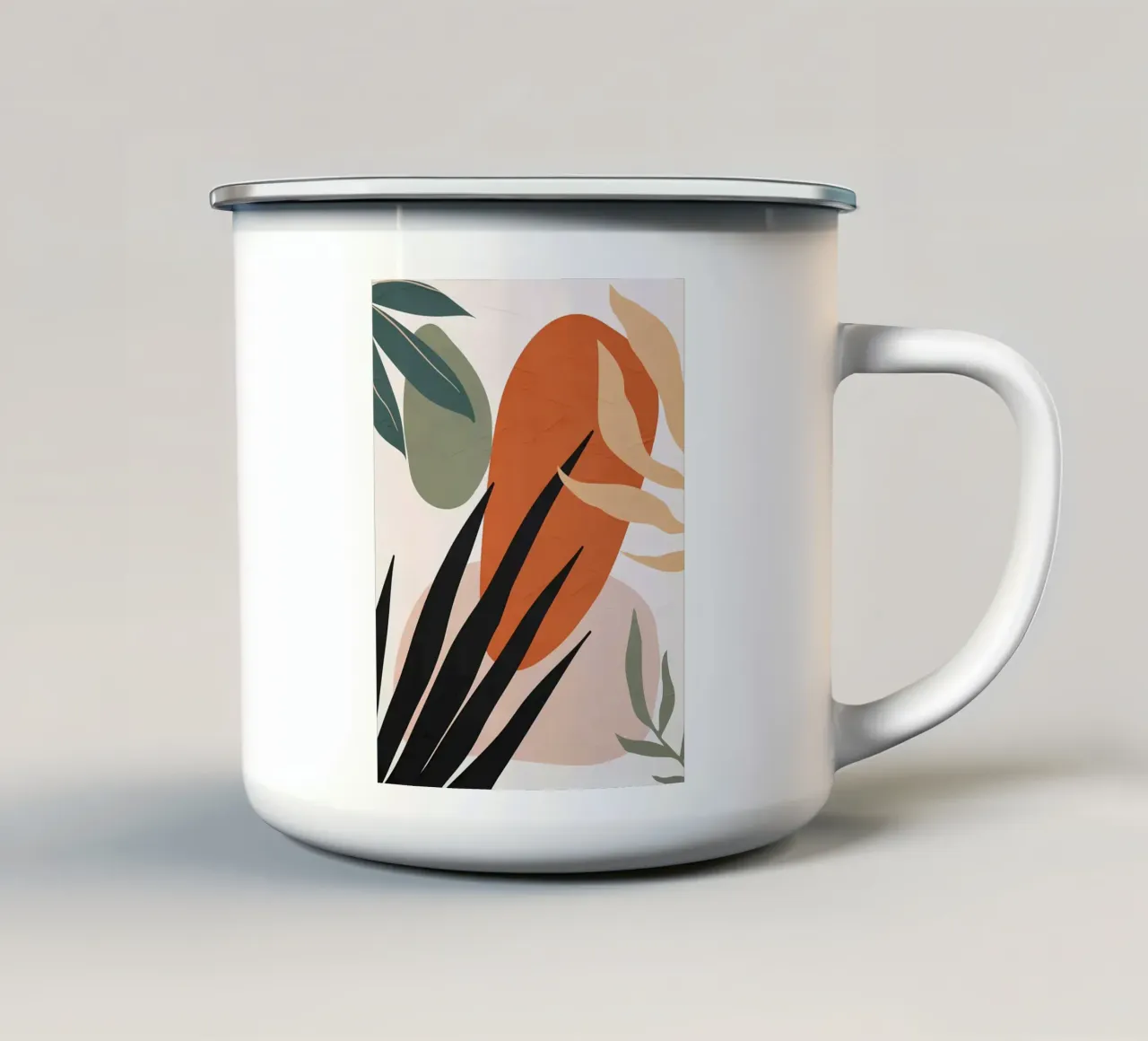 BOTANICA TROPICALE tazza in smalto da Locquinn Fuller