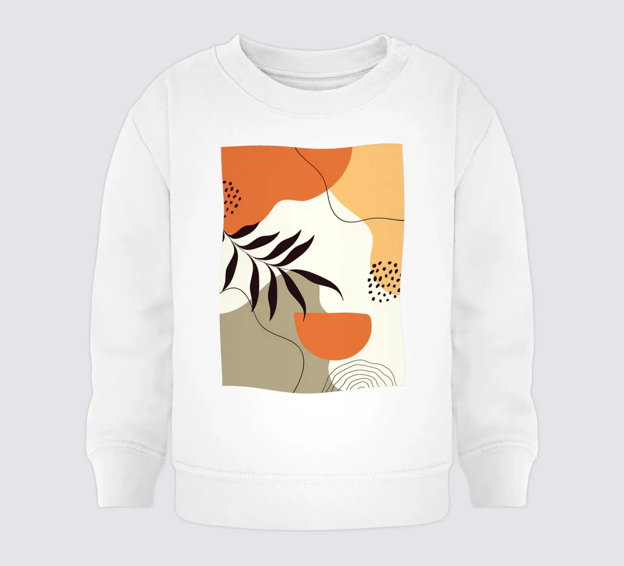 Forme di linee di foglie tropicali felpa neonato da Locquinn Fuller