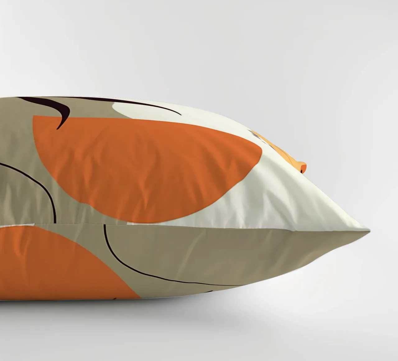 Forme di linee di foglie tropicali cuscino da Locquinn Fuller