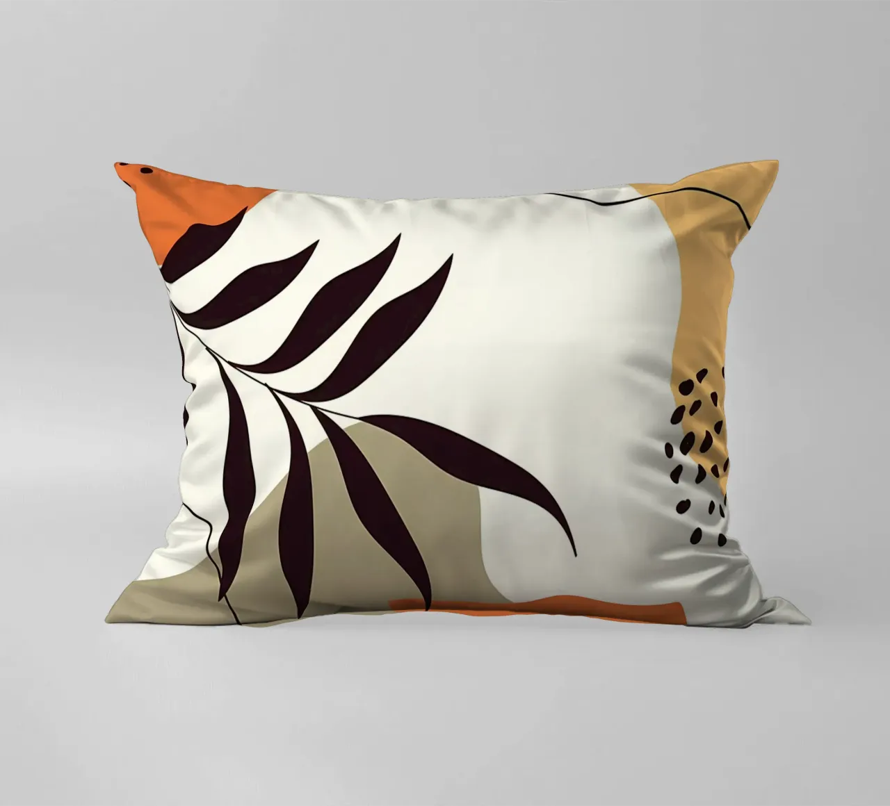 Forme di linee di foglie tropicali cuscino da Locquinn Fuller