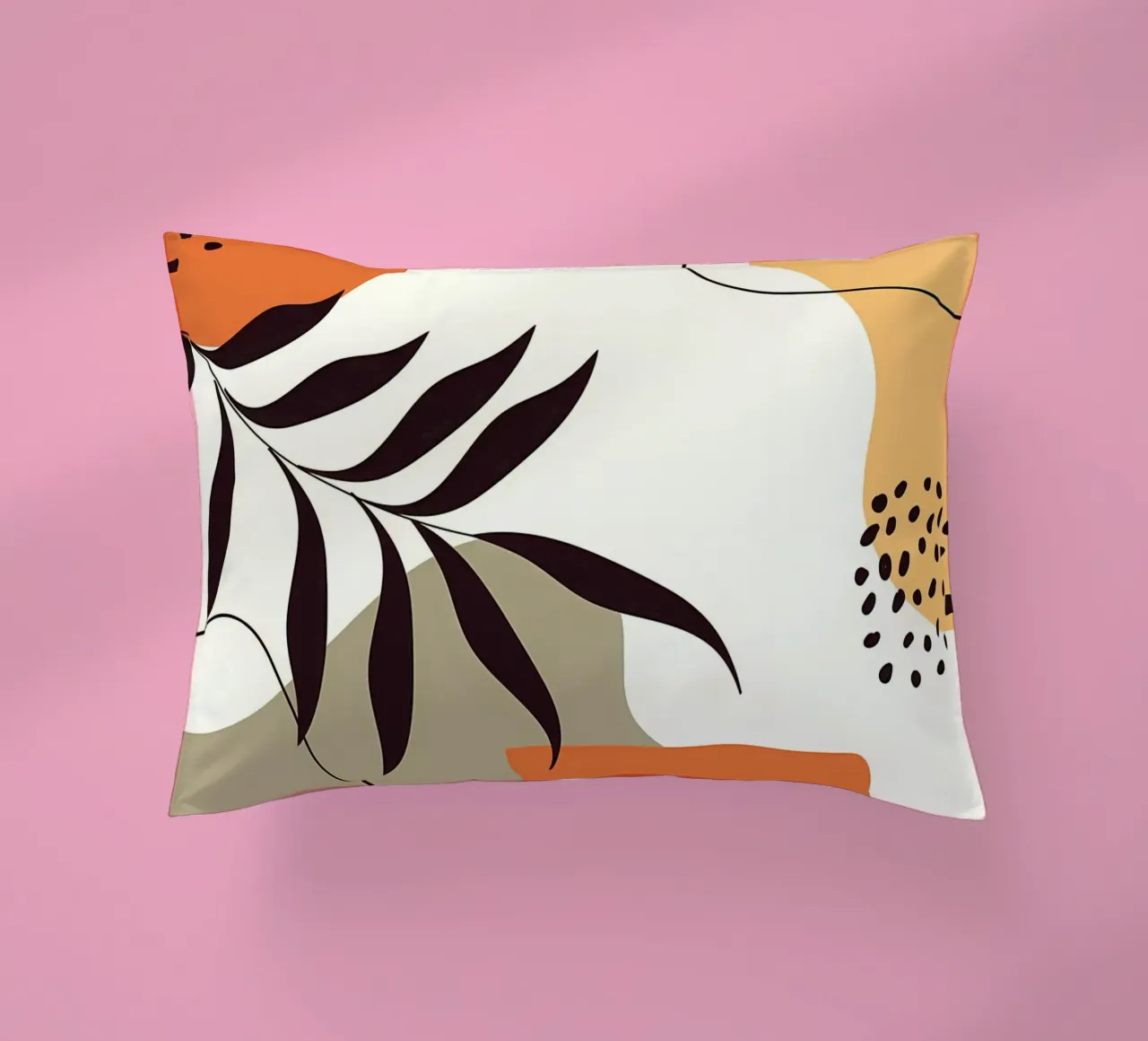 Forme di linee di foglie tropicali cuscino da Locquinn Fuller