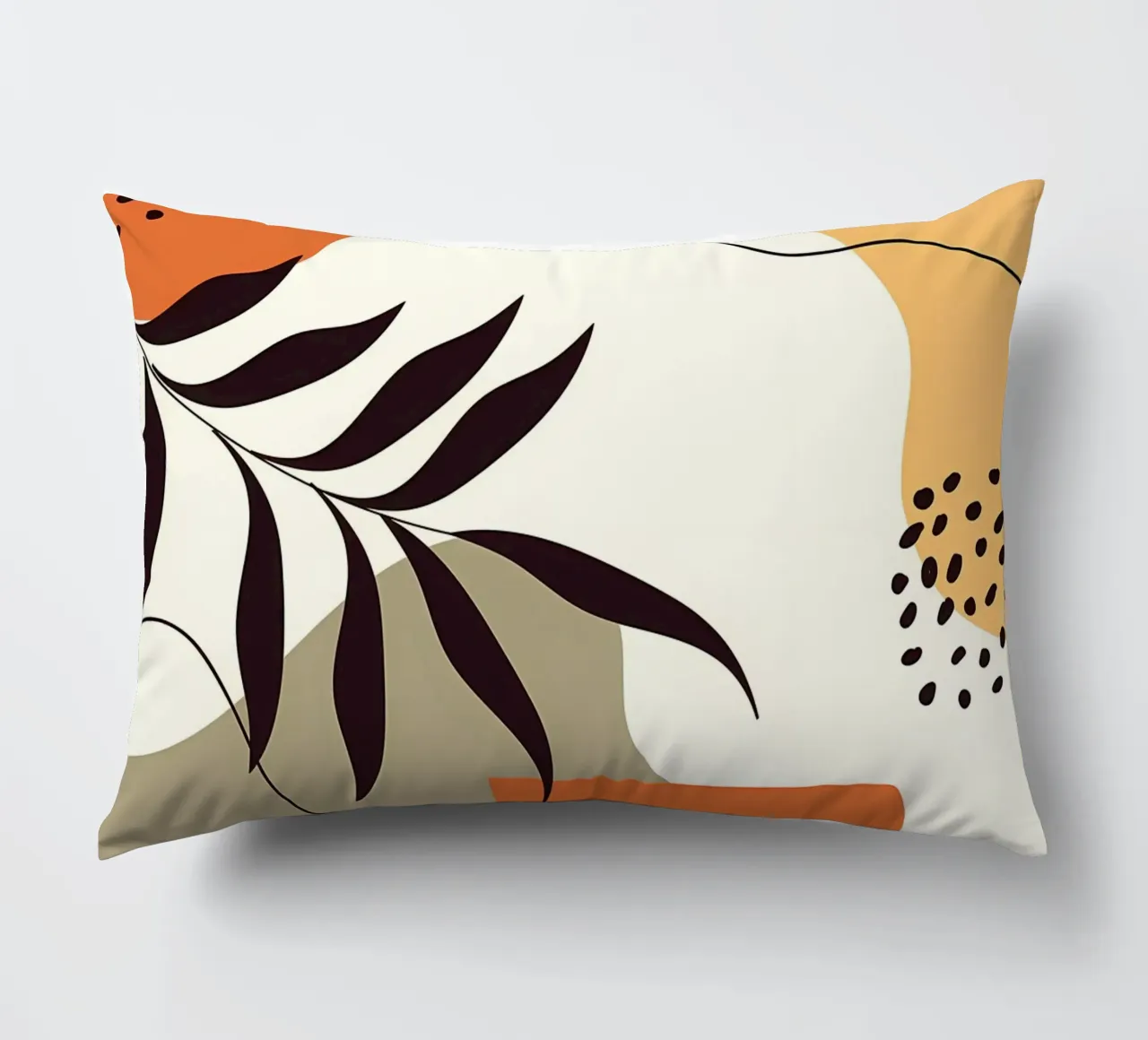 Forme di linee di foglie tropicali cuscino da Locquinn Fuller