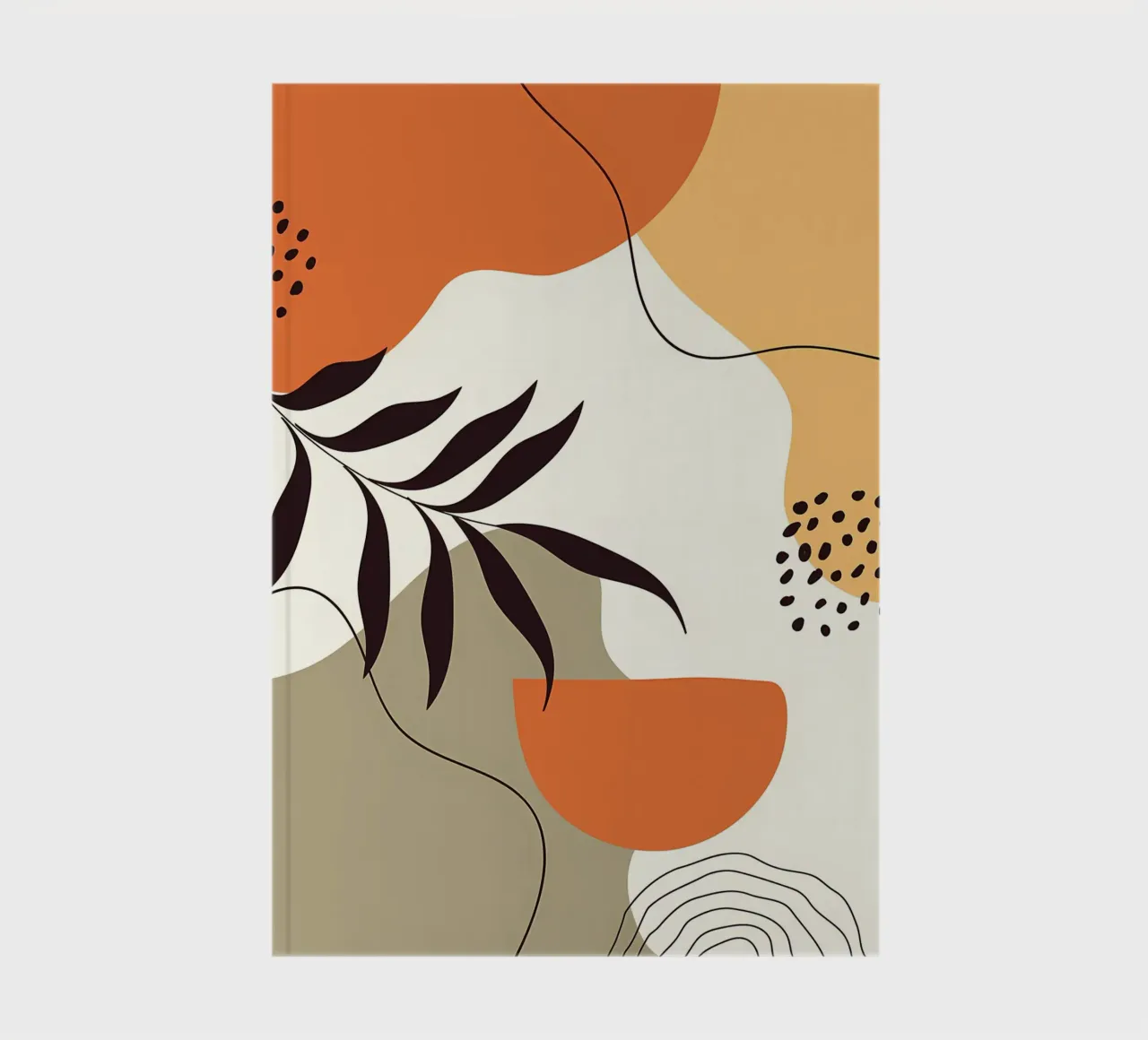Forme di linee di foglie tropicali diario da Locquinn Fuller