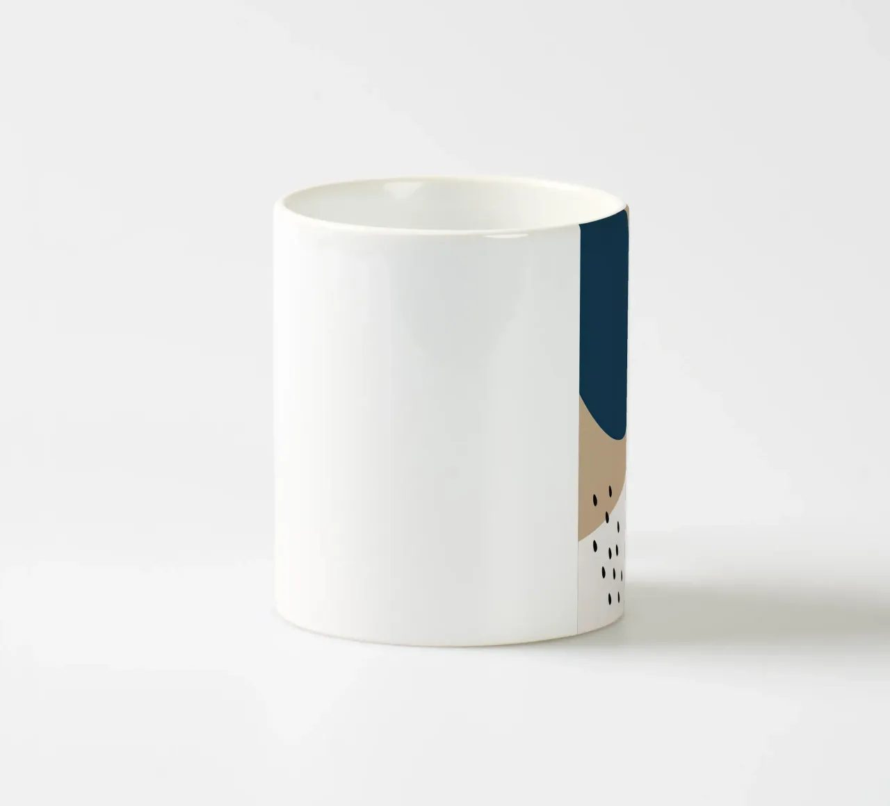 Foglia tropicale di forma moderna tazza in ceramica da Locquinn Fuller
