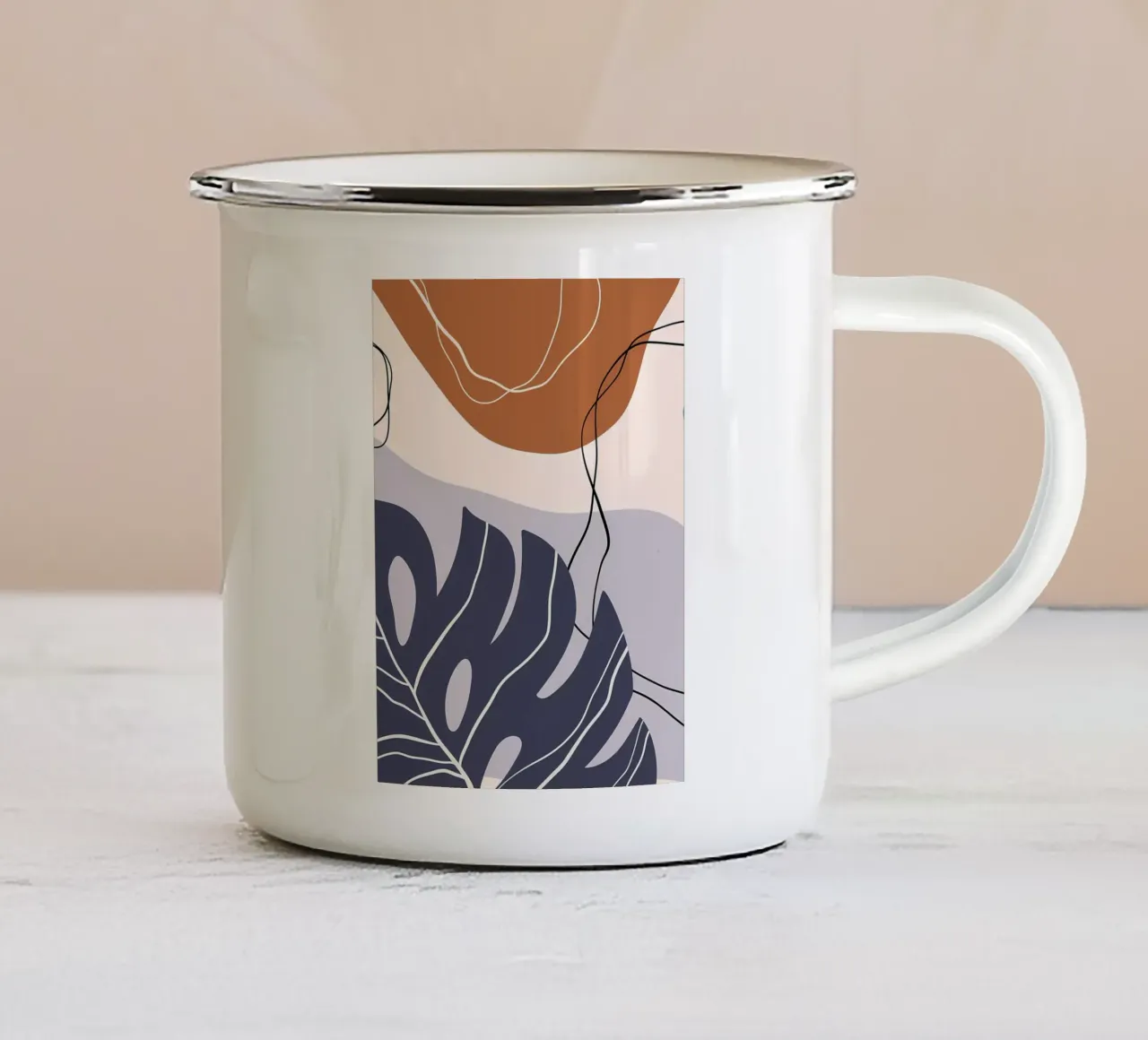 Tropicale tazza in smalto da Locquinn Fuller