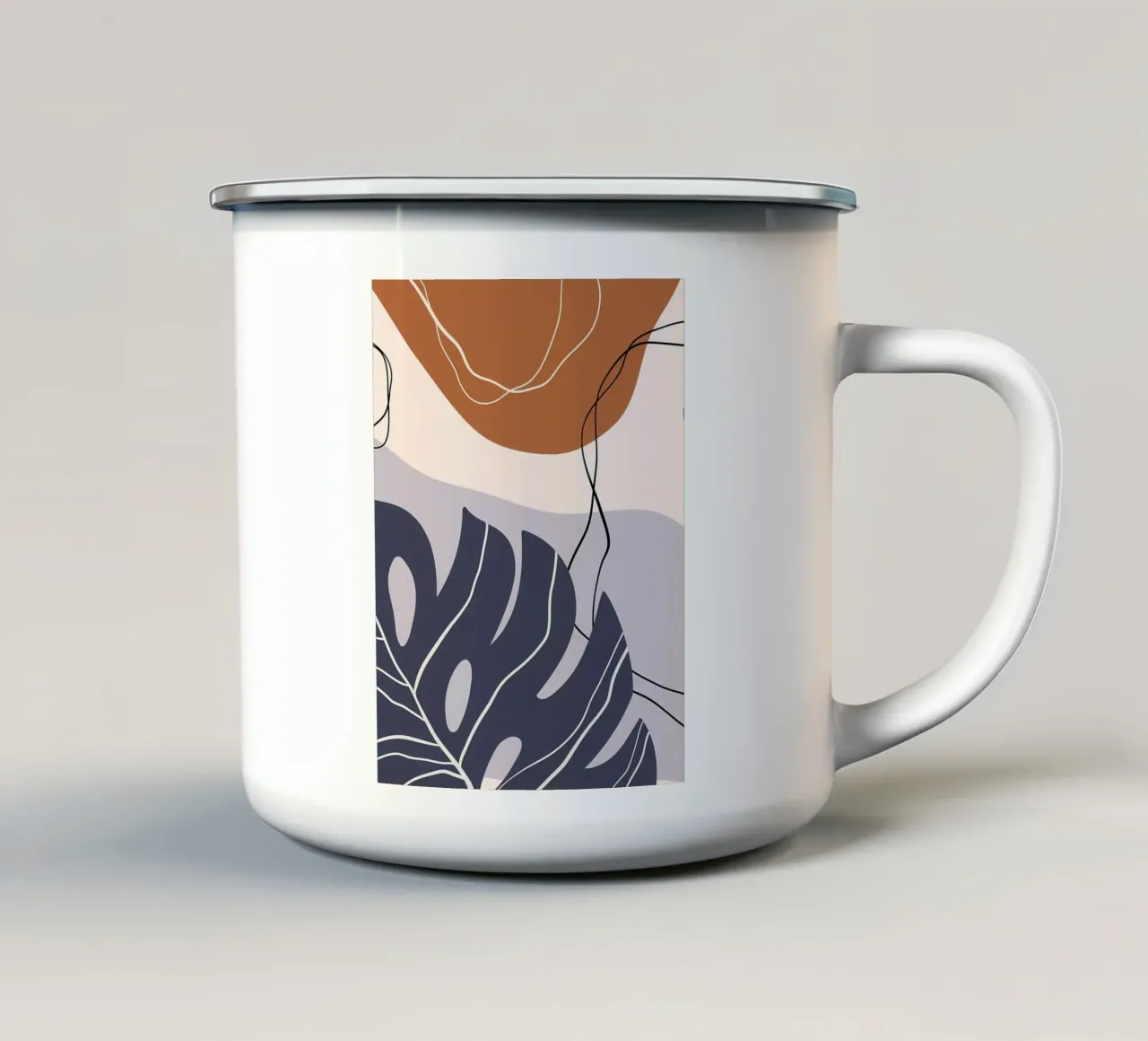 Tropicale tazza in smalto da Locquinn Fuller