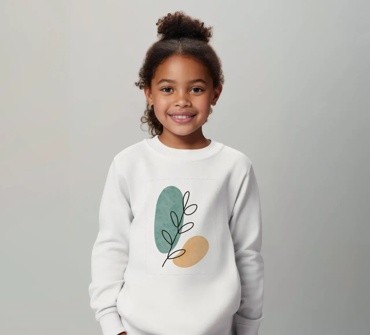Botanico astratto felpa bambino da Locquinn Fuller