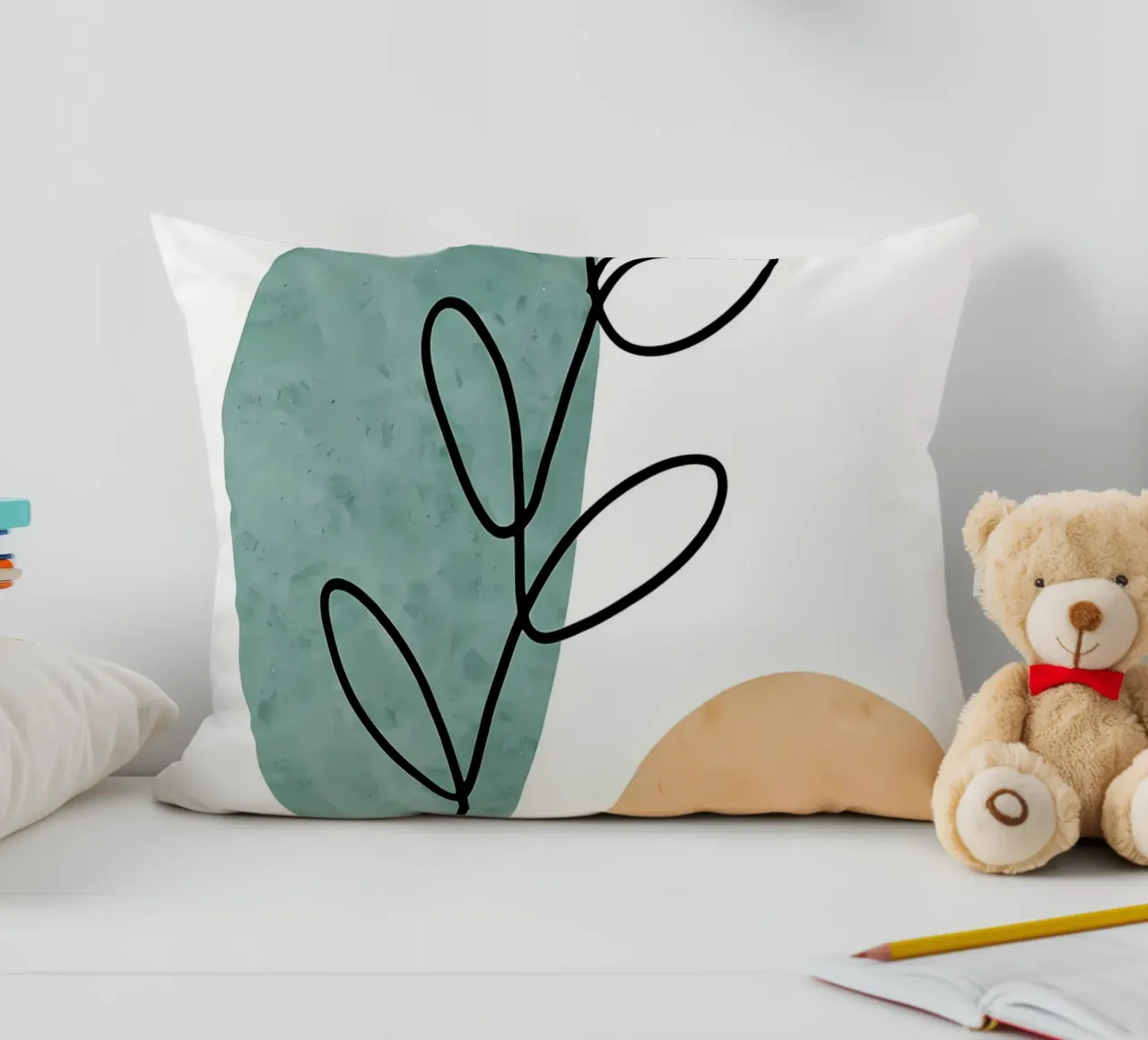 Botanico astratto cuscino da Locquinn Fuller