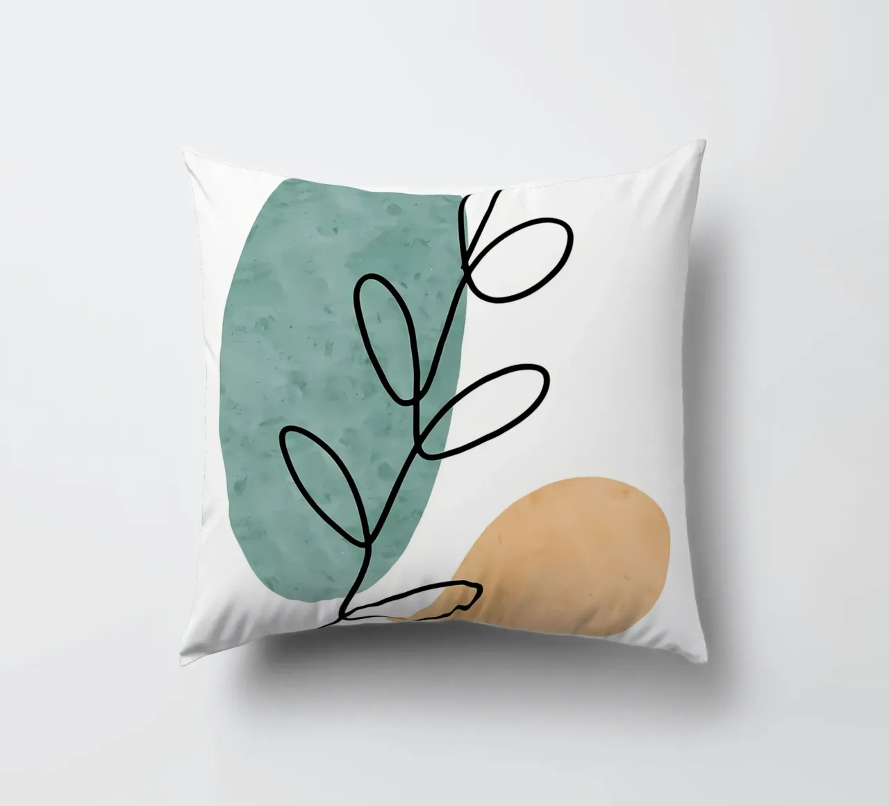 Botanico astratto cuscino da Locquinn Fuller