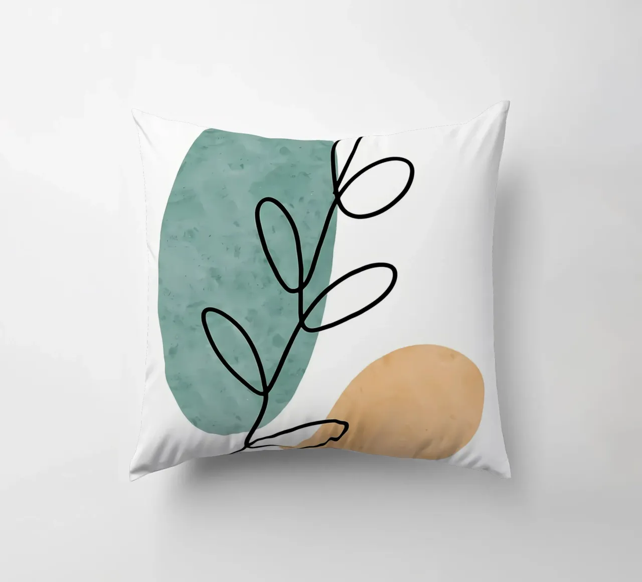 Botanico astratto cuscino da Locquinn Fuller