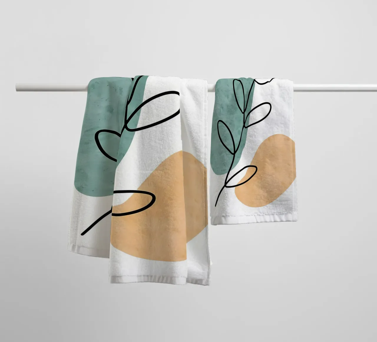 Botanico astratto asciugamano da bagno da Locquinn Fuller
