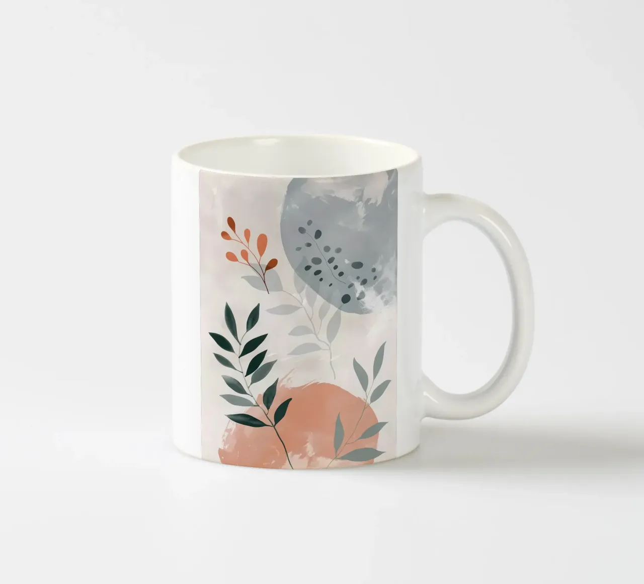 Astratto floreale tazza in ceramica da Locquinn Fuller
