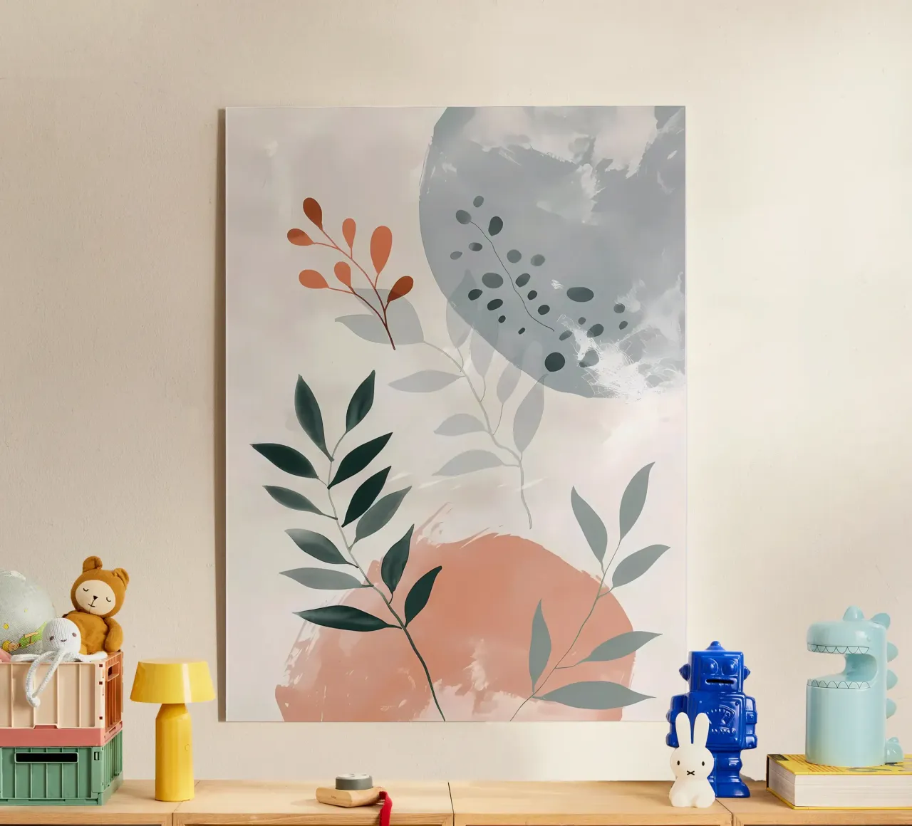 Astratto floreale plexiglass da Locquinn Fuller
