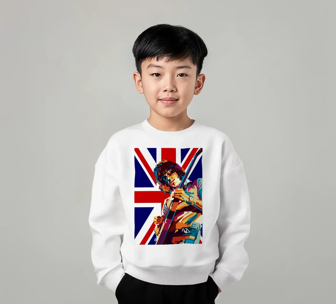 Jeff B Style WPAP kids sweatshirt by SW Artwork