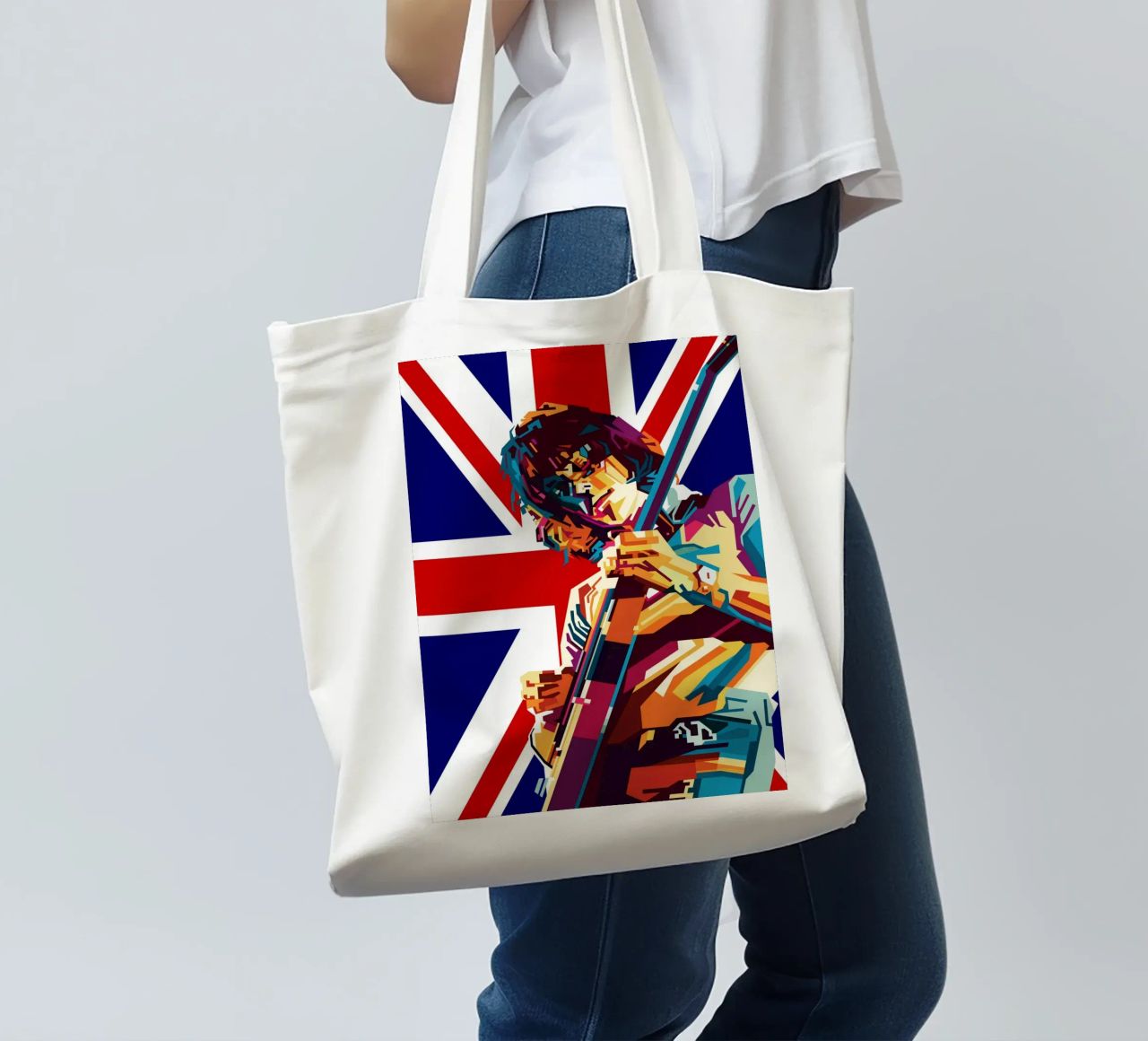 Jeff B Style WPAP borsa in juta da SW Artwork