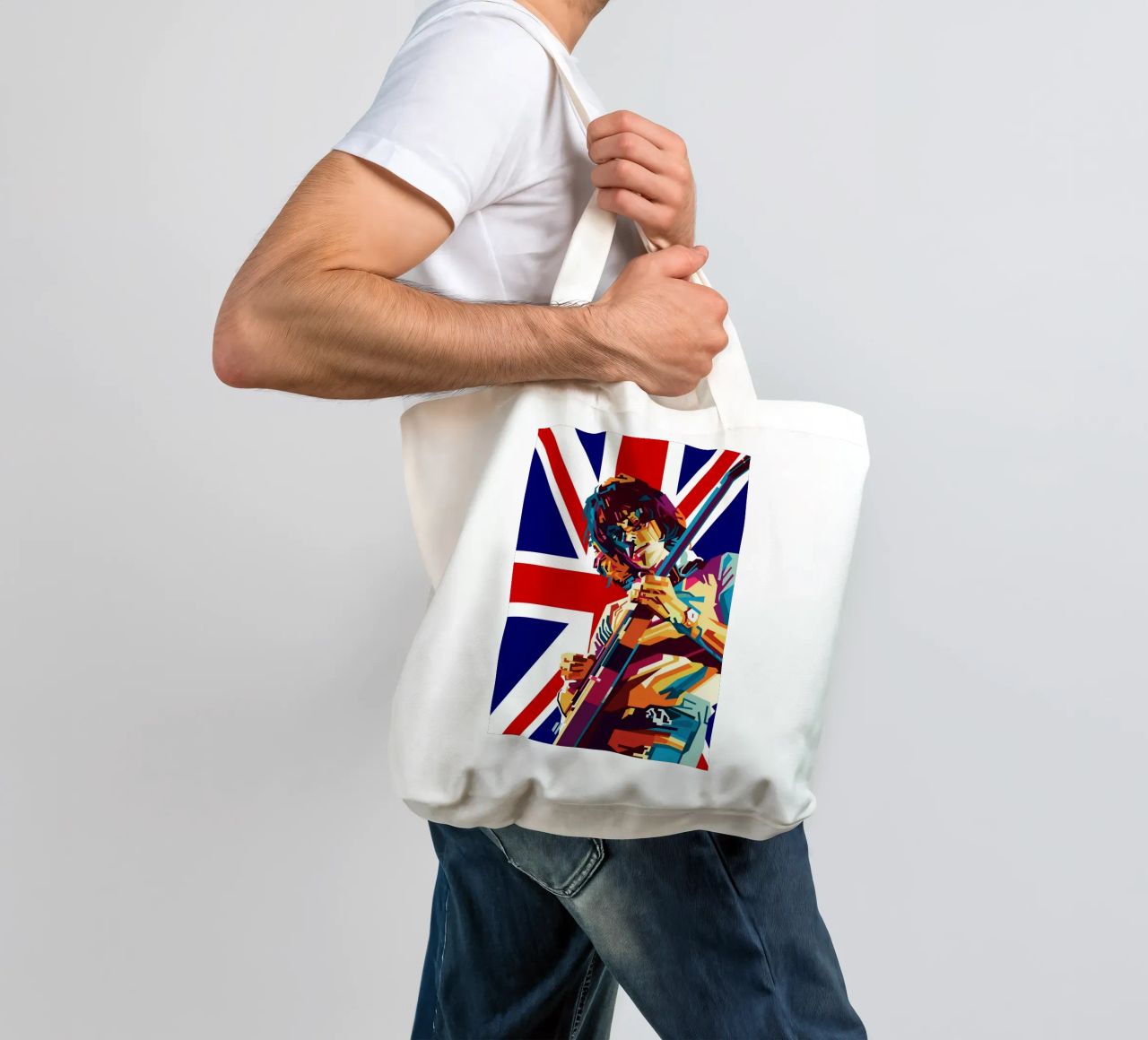 Jeff B Style WPAP borsa in juta da SW Artwork