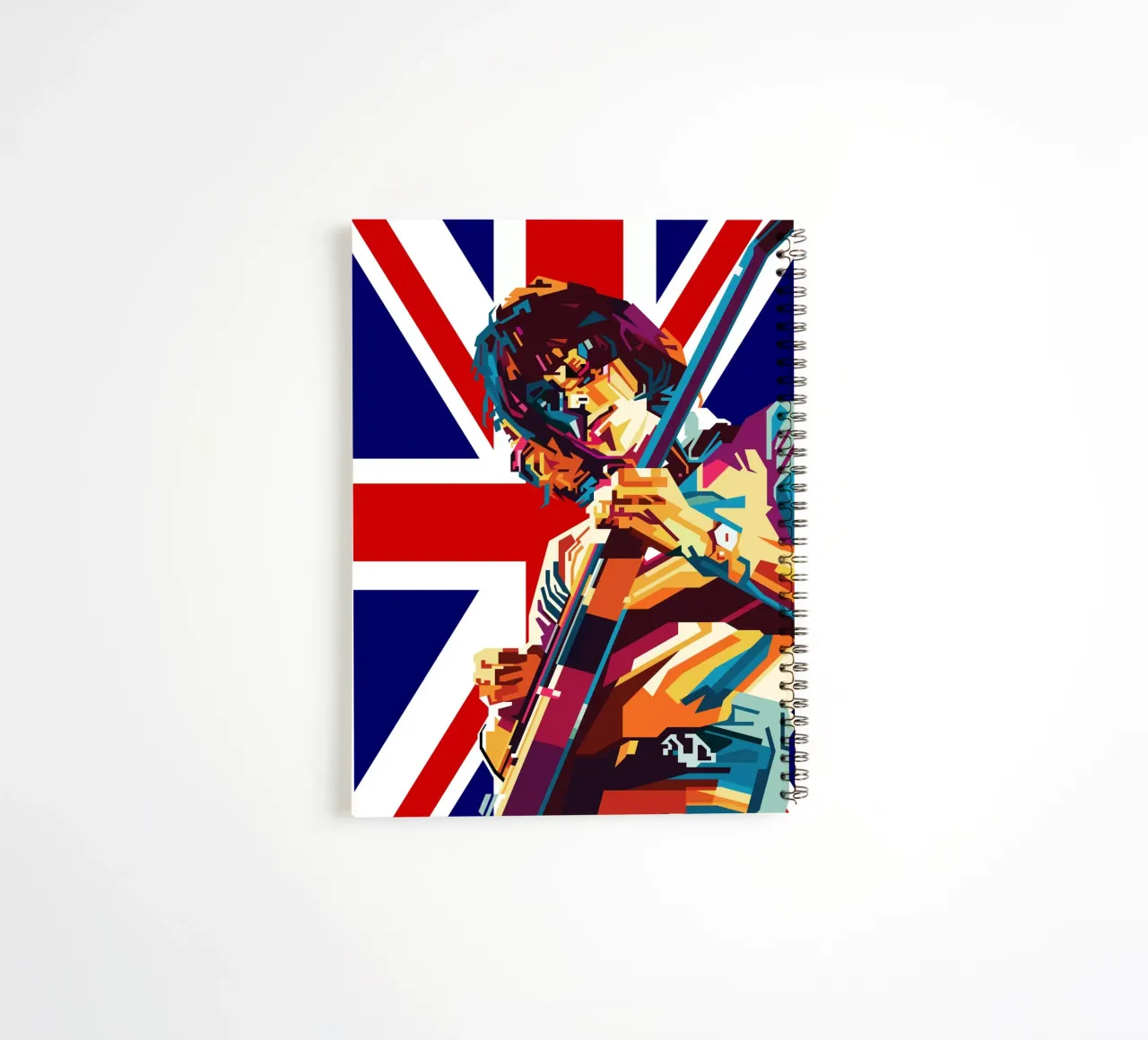 Jeff B Style WPAP spiral notebook by SW Artwork