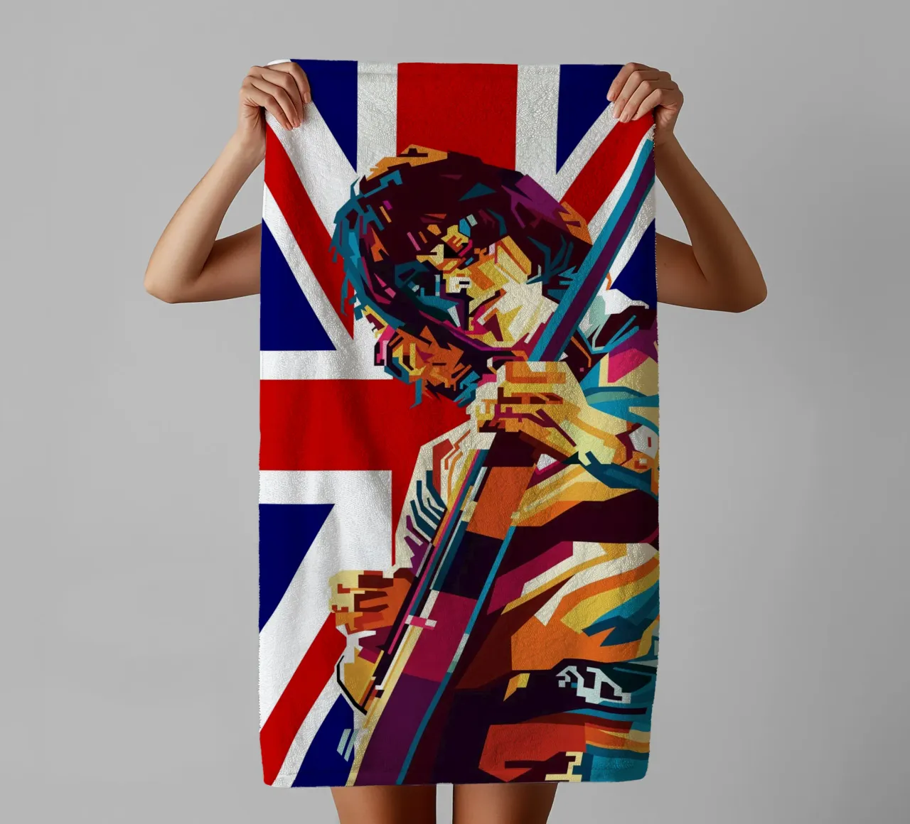 Jeff B Style WPAP towel by SW Artwork
