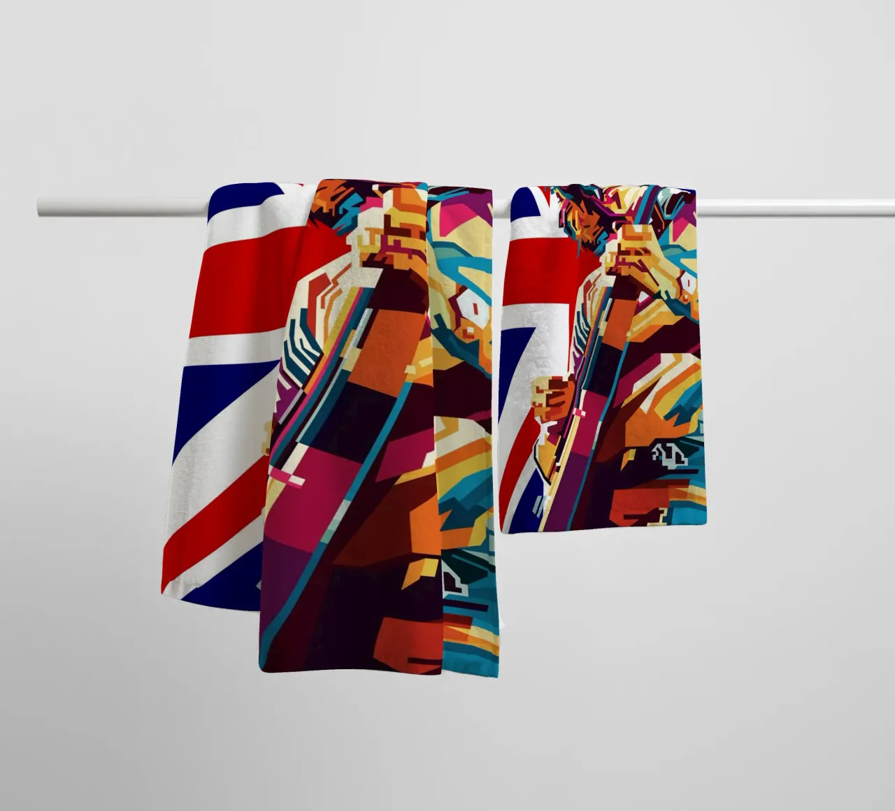 Jeff B Style WPAP towel by SW Artwork