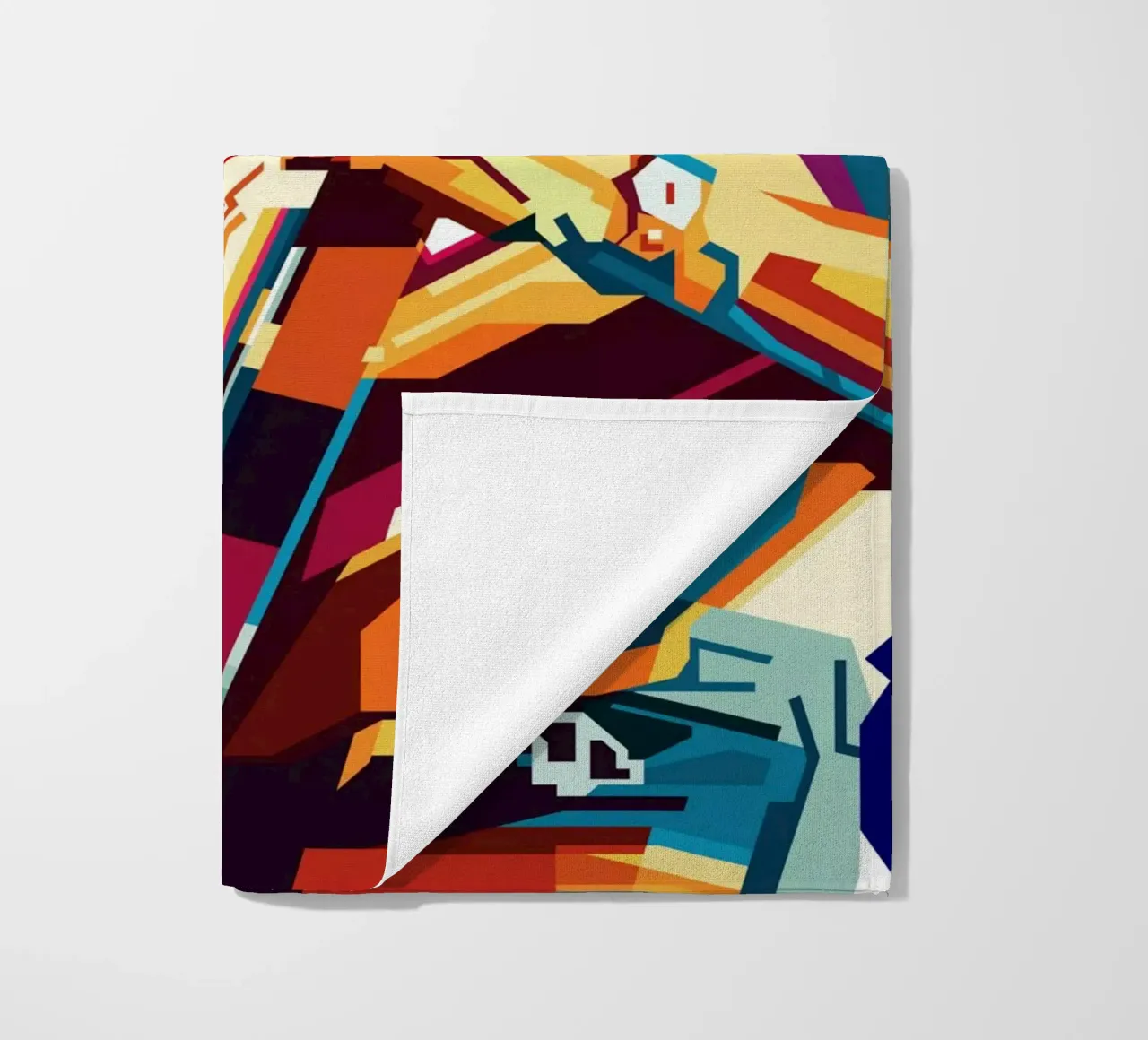 Jeff B Style WPAP strandhanddoek van SW Artwork