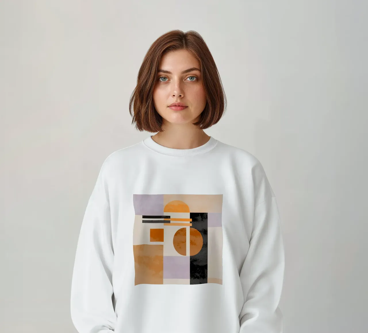 Abstract in Earth Tones felpa da MirimoART