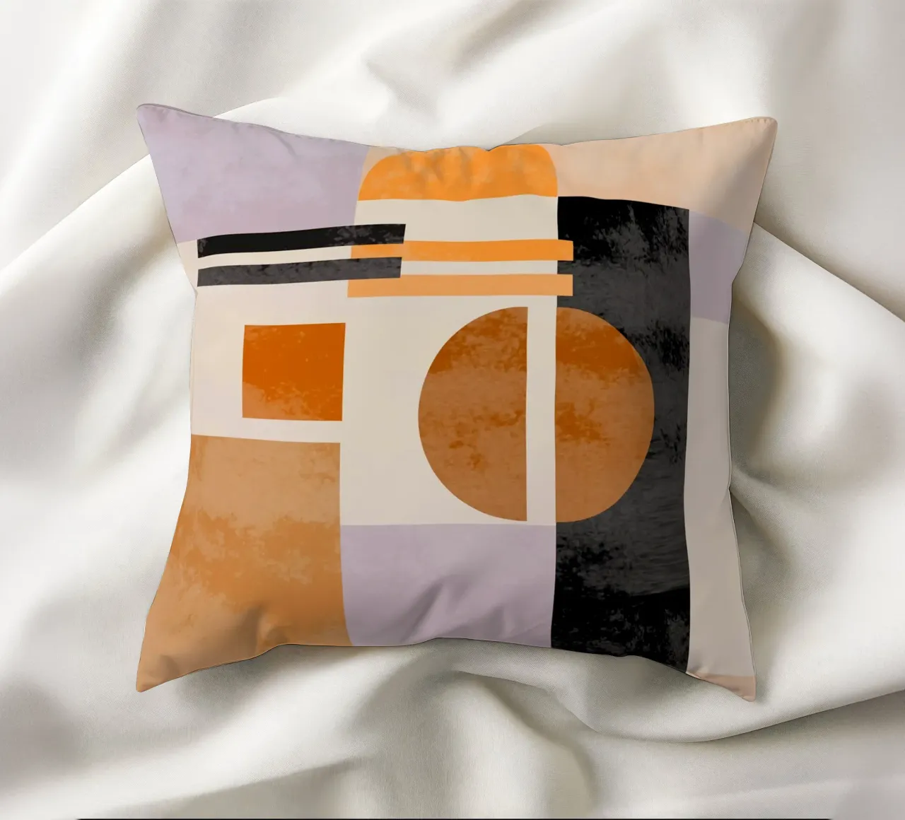 Abstract in Earth Tones cuscino da MirimoART