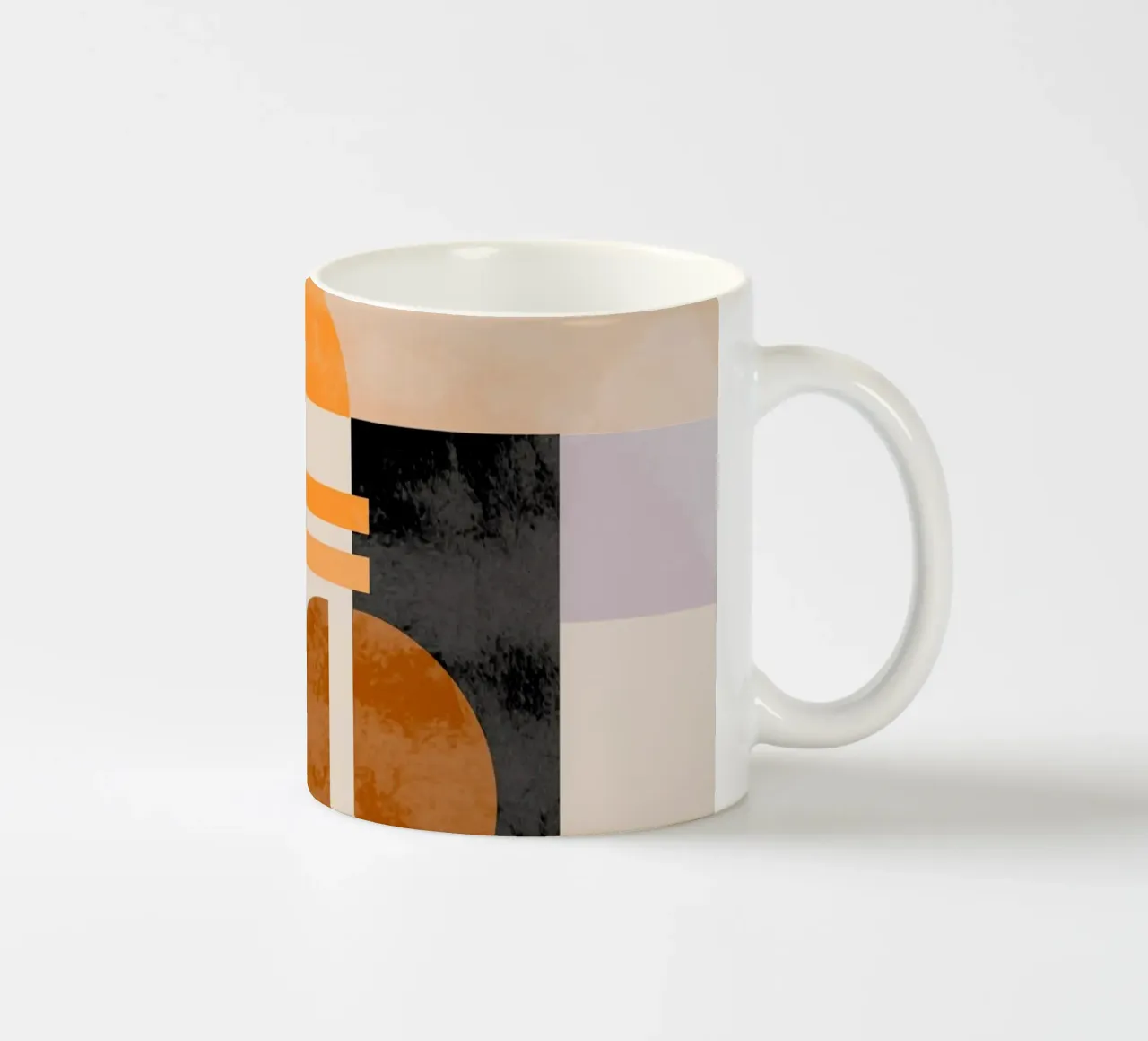 Abstract in Earth Tones tazza in ceramica da MirimoART