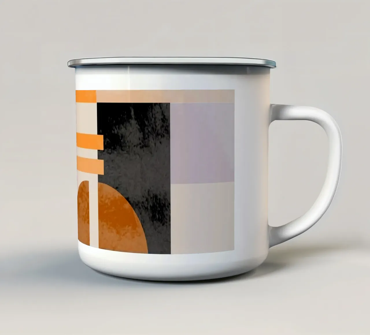 Abstract in Earth Tones tazza in smalto da MirimoART