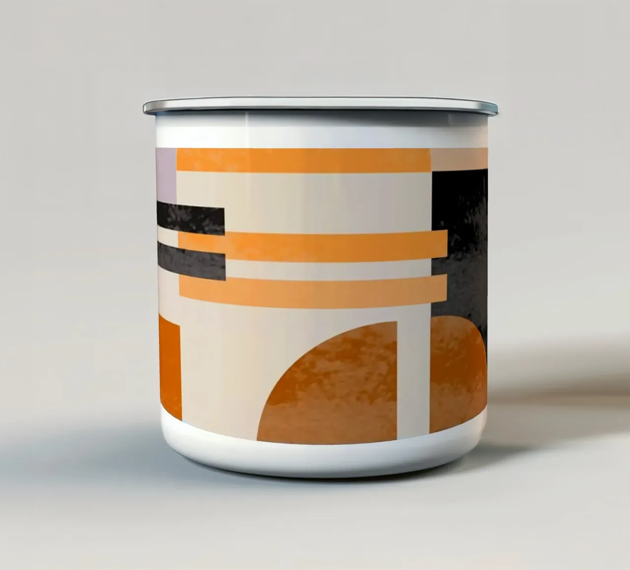 Abstract in Earth Tones tazza in smalto da MirimoART