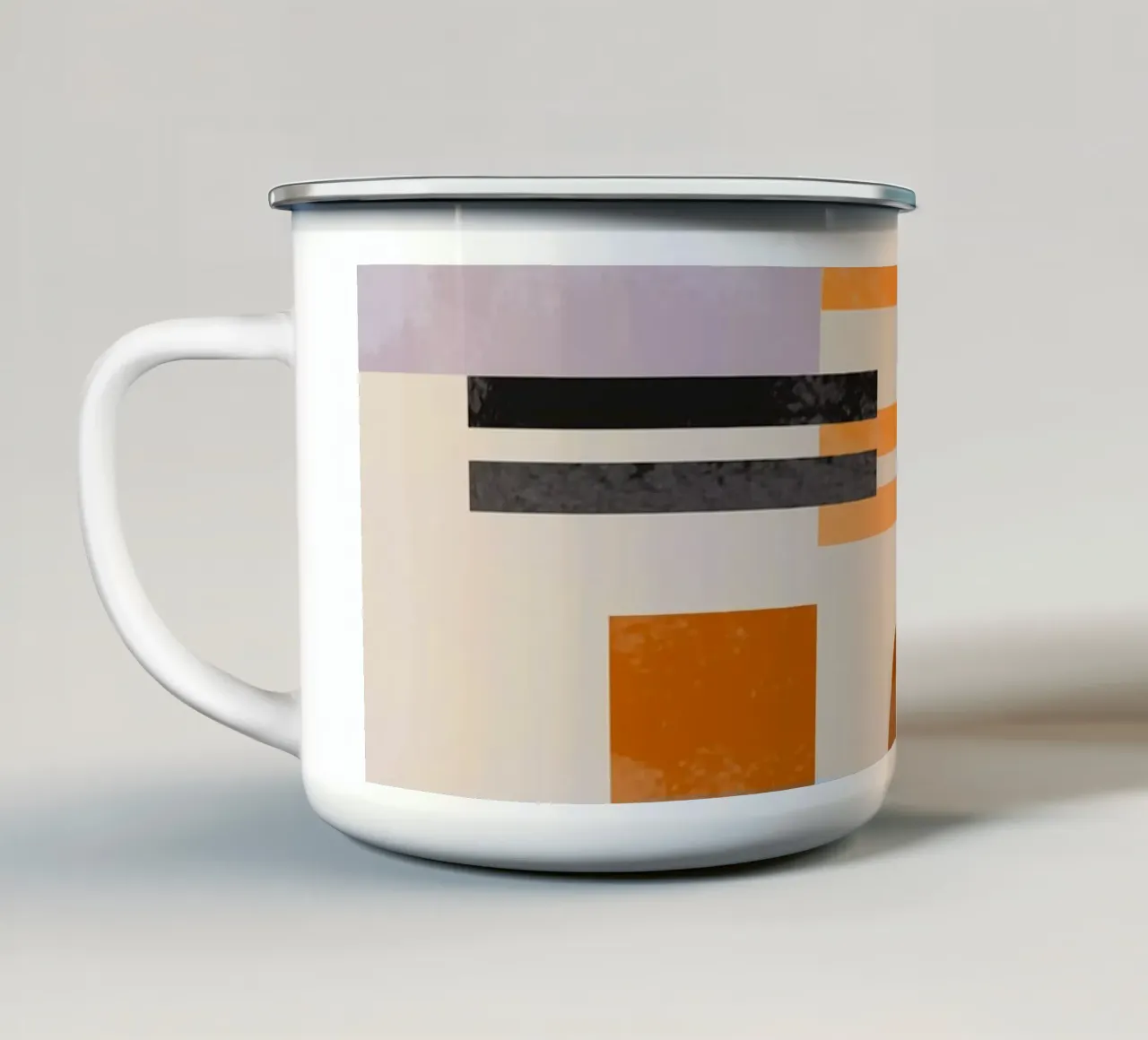Abstract in Earth Tones tazza in smalto da MirimoART