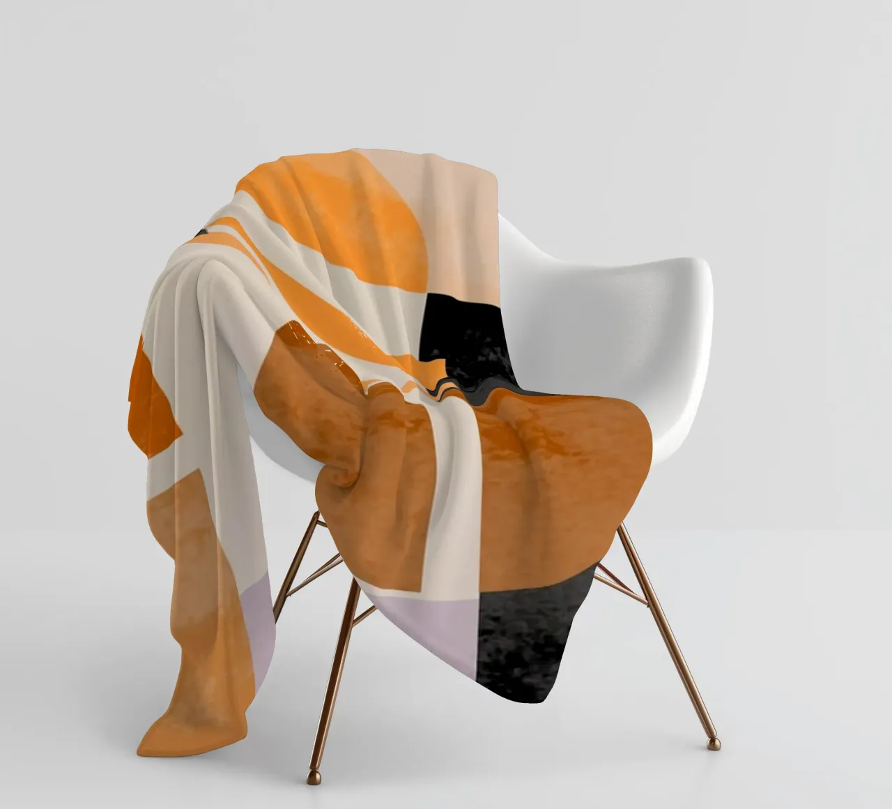 Abstract in Earth Tones coperta in pile da MirimoART